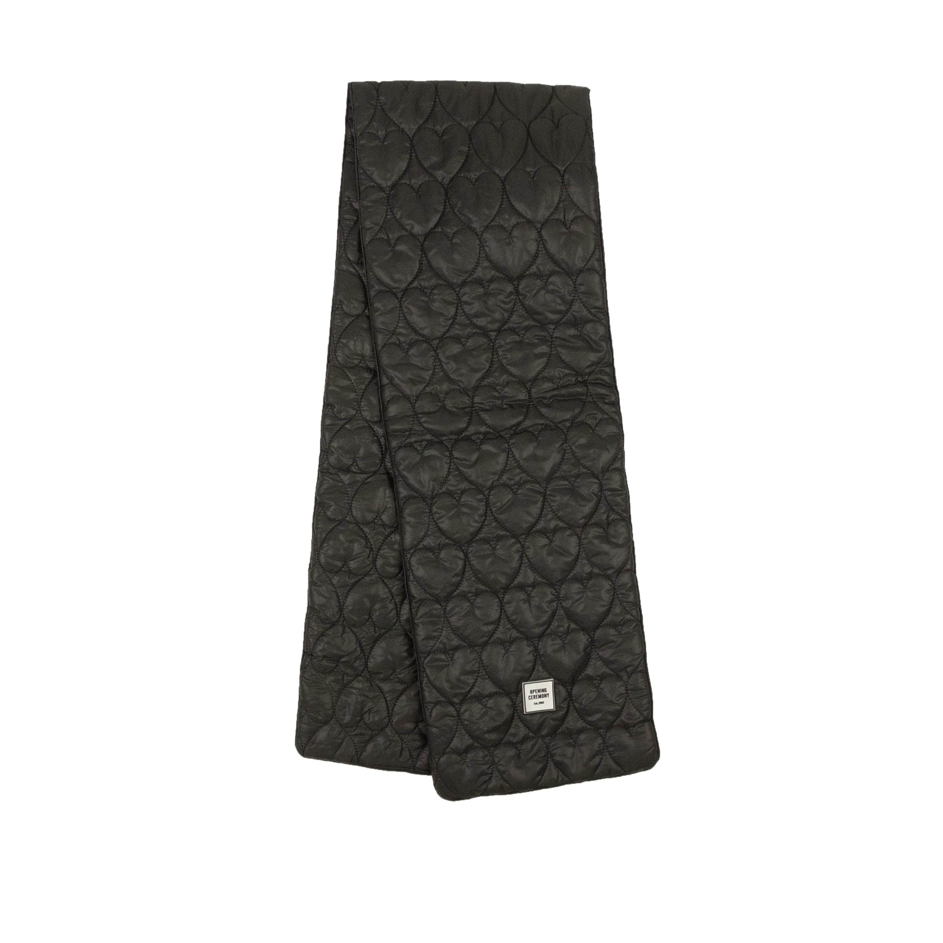 Opening Ceremony 95-OCY-3112/OS NWT OPENING CEREMONY Black Heart Quilted Scarf Size OS $75 95-OCY-3112/OS