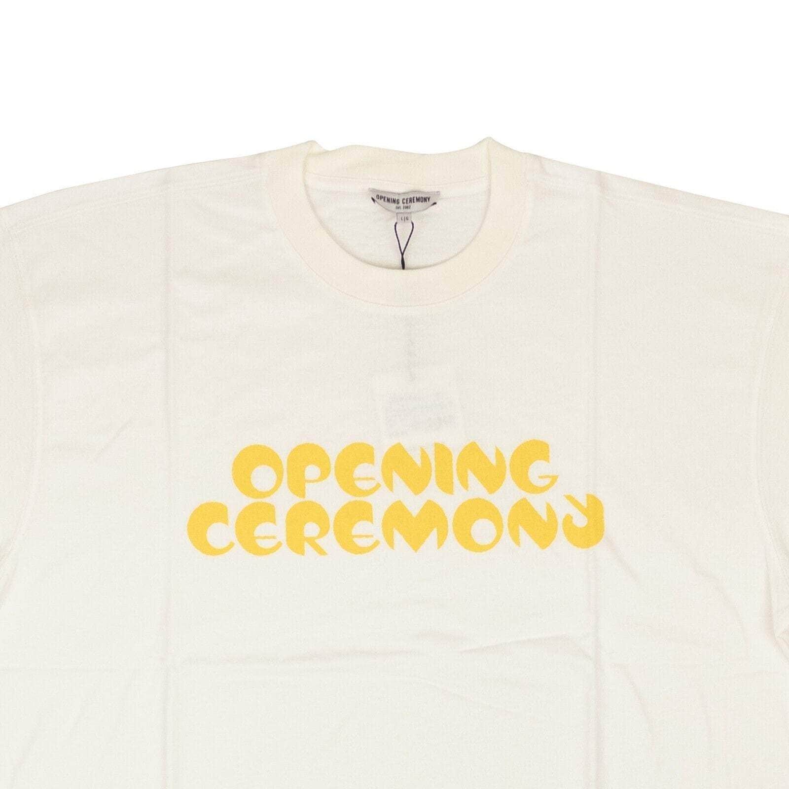 Opening Ceremony channelenable-all, chicmi, couponcollection, gender-mens, gender-womens, main-clothing, shop375 Optic White Cotton Unisex Oversized T-Shirt