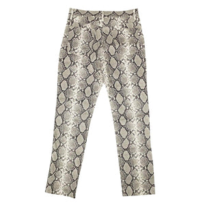 Opening Ceremony channelenable-all, chicmi, couponcollection, gender-mens, main-clothing 28 Black And White Snake Print Straight Jeans 95-OCY-1196/28 95-OCY-1196/28