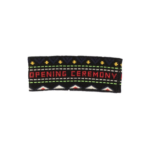 Opening Ceremony channelenable-all, chicmi, couponcollection, gender-womens, main-accessories OS Black Merino Wool Logo Headband 95-OCY-3049/OS 95-OCY-3049/OS