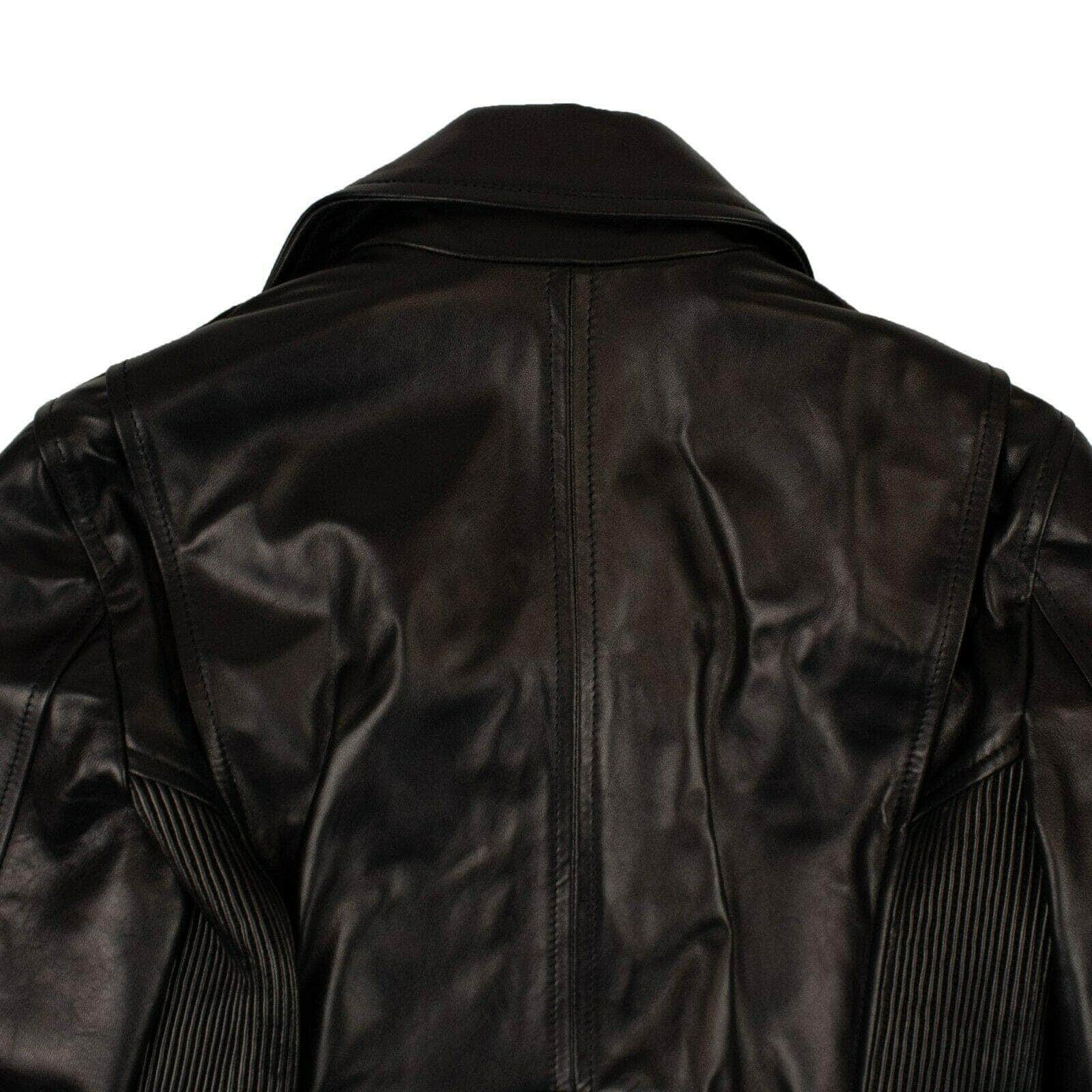 PALM ANGELS 1000-2000, couponcollection, gender-womens, main-clothing, palm-angels, size-40, womens-jackets-blazers 40 Black Leather Biker Jacket 82NGG-PA-33/40 82NGG-PA-33/40