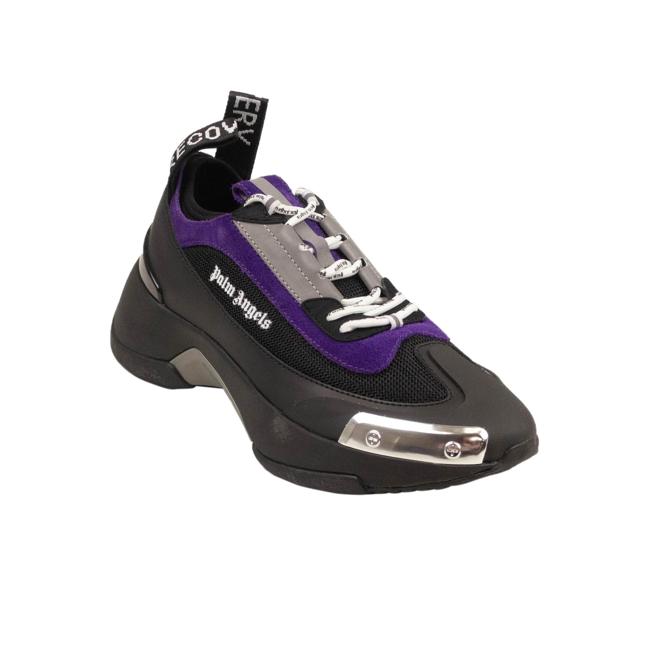 Palm Angels 250-500, channelenable-all, chicmi, couponcollection, gender-mens, main-shoes, mens-shoes, palm-angels, size-40 40 Black And Purple Recovery Sneakers 82NGG-PA-2019/40 82NGG-PA-2019/40
