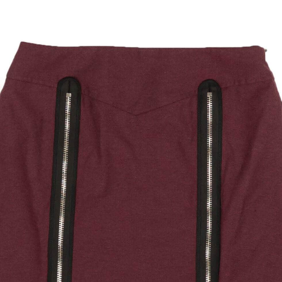 Palm Angels 250-500, channelenable-all, chicmi, couponcollection, gender-womens, main-clothing, palm-angels, size-40, womens-blouses 40 / 82NGG-PA-1406/40 Maroon Wool Blend Miniskirt 82NGG-PA-1406/40 82NGG-PA-1406/40