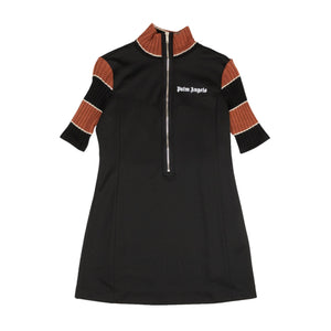 Palm Angels 250-500, channelenable-all, chicmi, couponcollection, gender-womens, main-clothing, palm-angels, size-s, womens-day-dresses S Black Zip Turtleneck Mini Dress 82NGG-PA-1421/S 82NGG-PA-1421/S