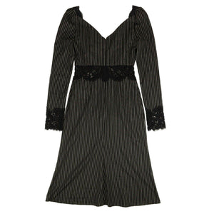 Palm Angels 500-750, channelenable-all, chicmi, couponcollection, gender-womens, main-clothing, palm-angels, size-40 40 Black Pinstripe Lace Dress 82NGG-PA-1415/40 82NGG-PA-1415/40
