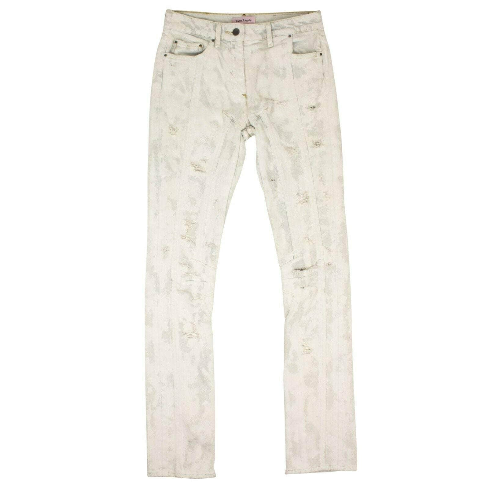 Palm Angels 82NGG-PA-1442/26 NWT PALM ANGELS Blue/White Tie Dye Distressed Jeans Pants Size 26 $1035 82NGG-PA-1442/26