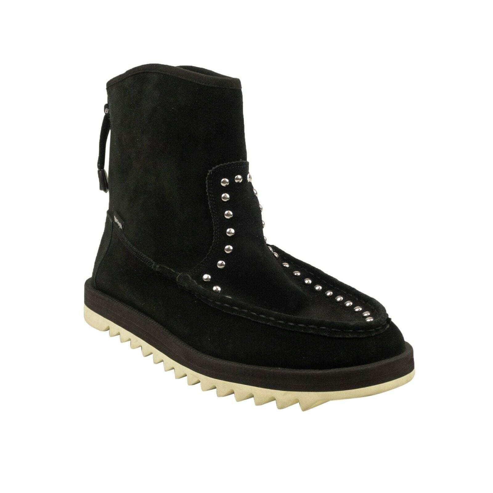 Palm Angels 82NGG-PA-2038/12 NEW PALM ANGELS Black Suede Studded Ankle Boots Size 12/45 $525 82NGG-PA-2038/12