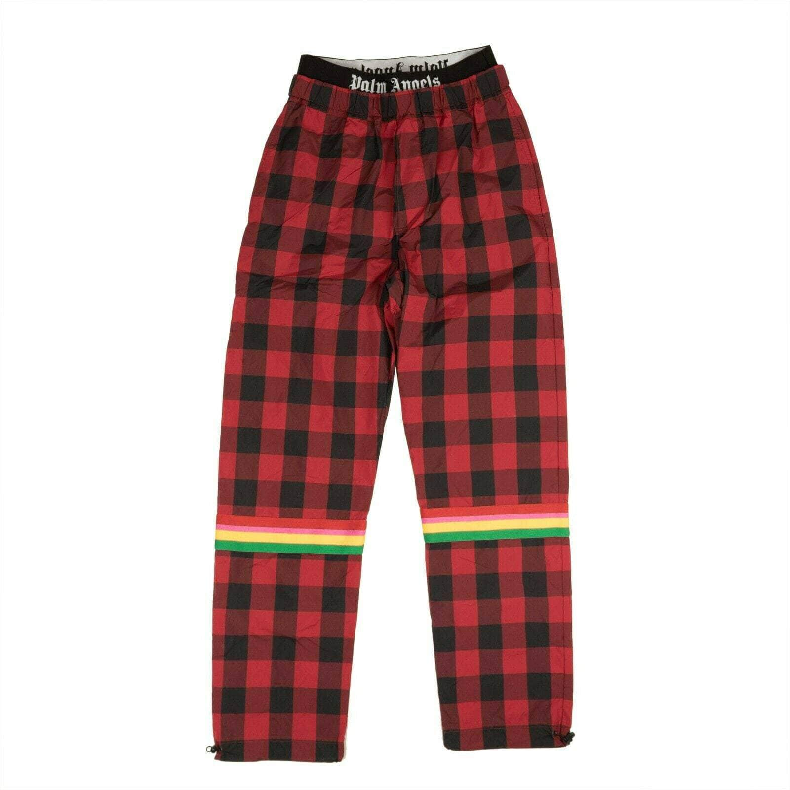 Palm Angels 95-PLM-1091/XS NWT PALM ANGELS Red Buffalo Check Aftersport Pants Size XS $995 95-PLM-1091/XS