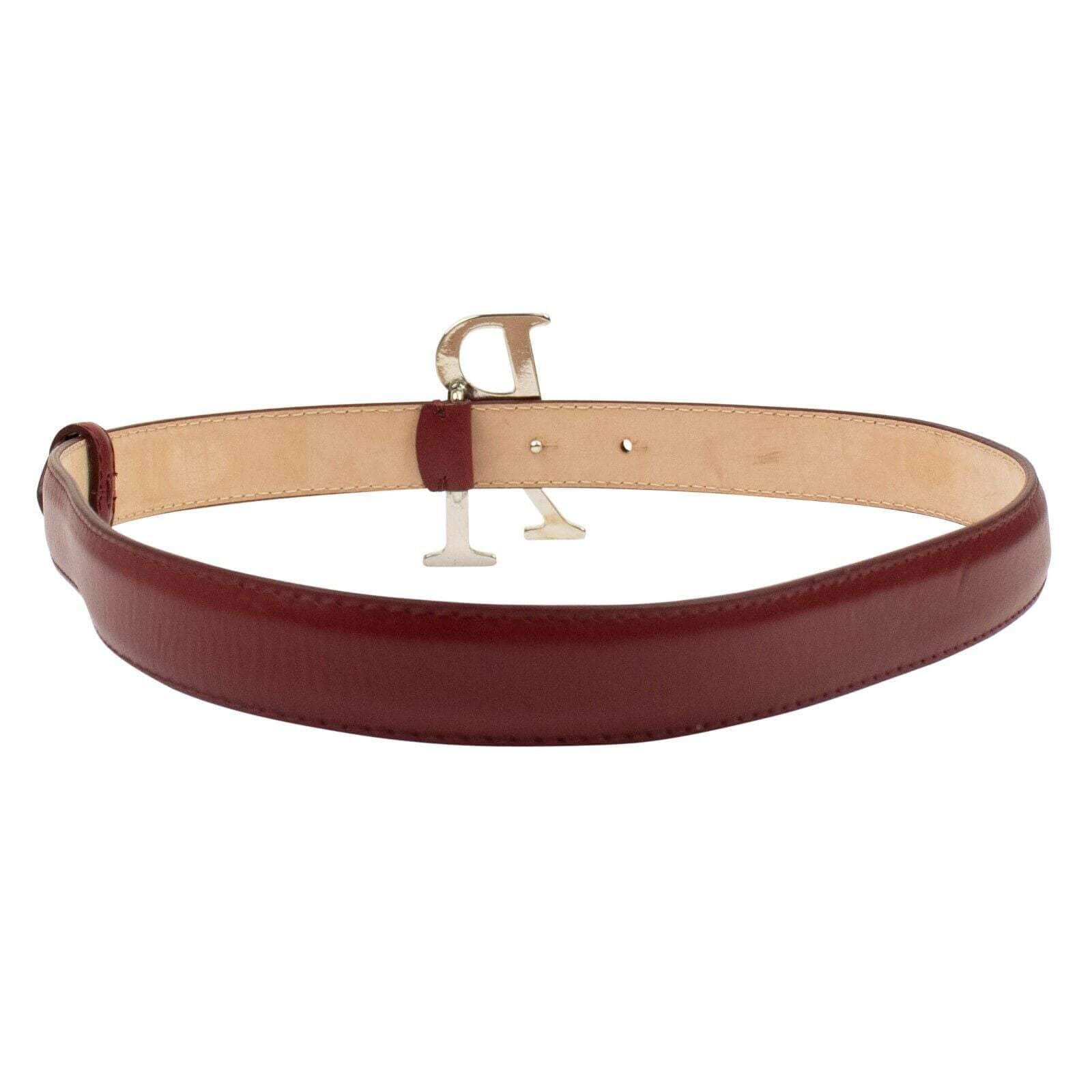 Palm Angels channelenable-all, chicmi, couponcollection, gender-womens, main-accessories, palm-angels, size-os, under-250 OS Red Leather Logo Plate Belt 82NGG-PA-3106 82NGG-PA-3106