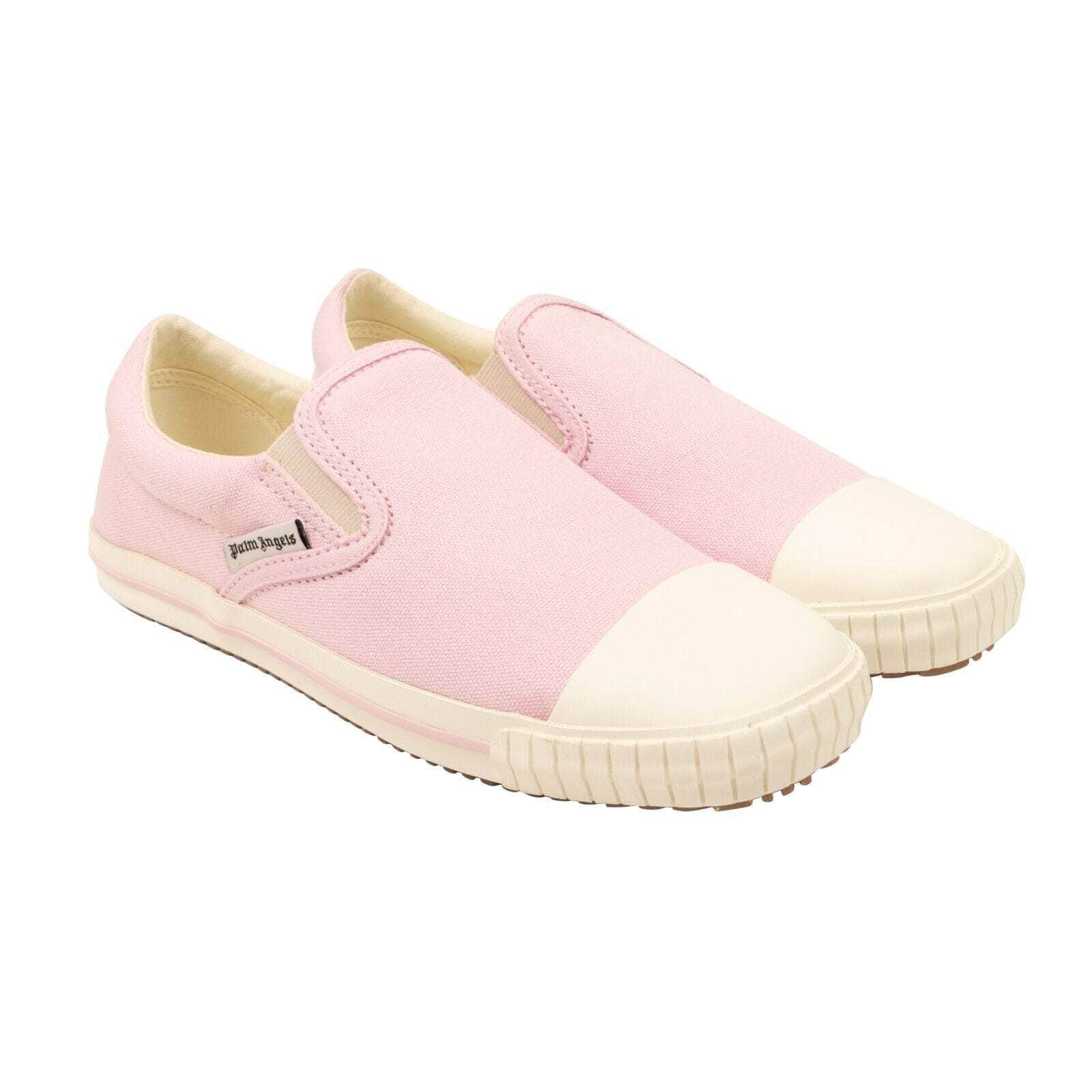 Palm Angels channelenable-all, chicmi, couponcollection, gender-womens, main-shoes, palm-angels, size-36, size-37, size-39, under-250 Pink Vulcanized Square Slip On Canvas Sneakers