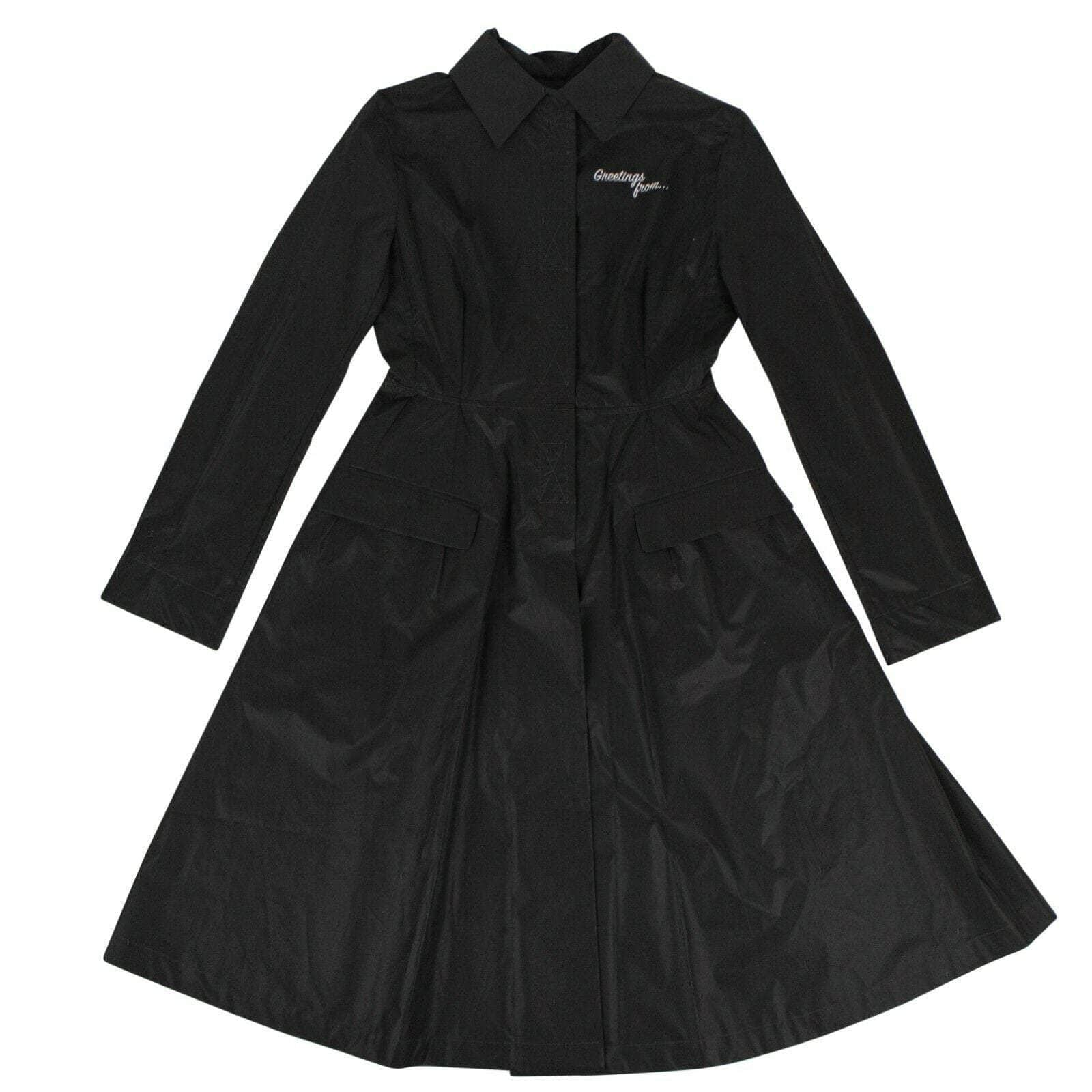 Palm Angels JF6-PA-7/40 NWT PALM ANGELS Black 'Recovery' Windbreaker Coat Size 40 $1015 JF6-PA-7/40