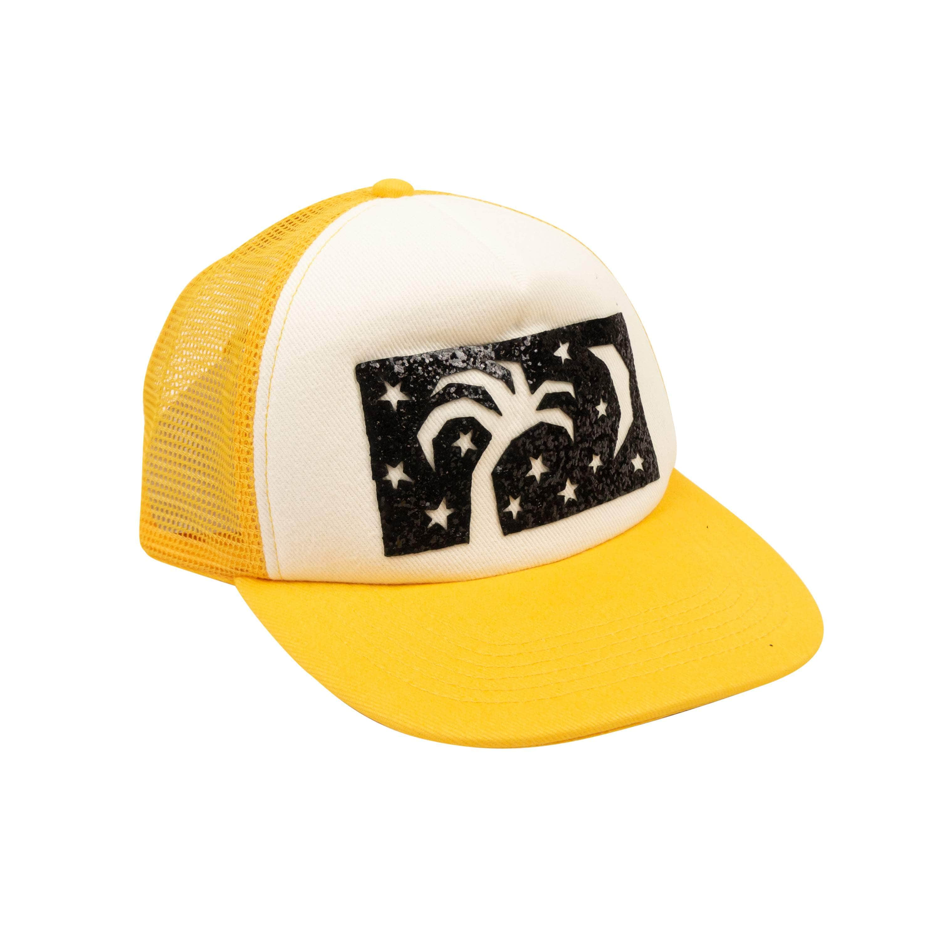 Palm Angels PLM-XACC-0008/OS NWT PALM ANGELS Yellow Polyester Night Sky Baseball Cap Size OS $250 PLM-XACC-0008/OS