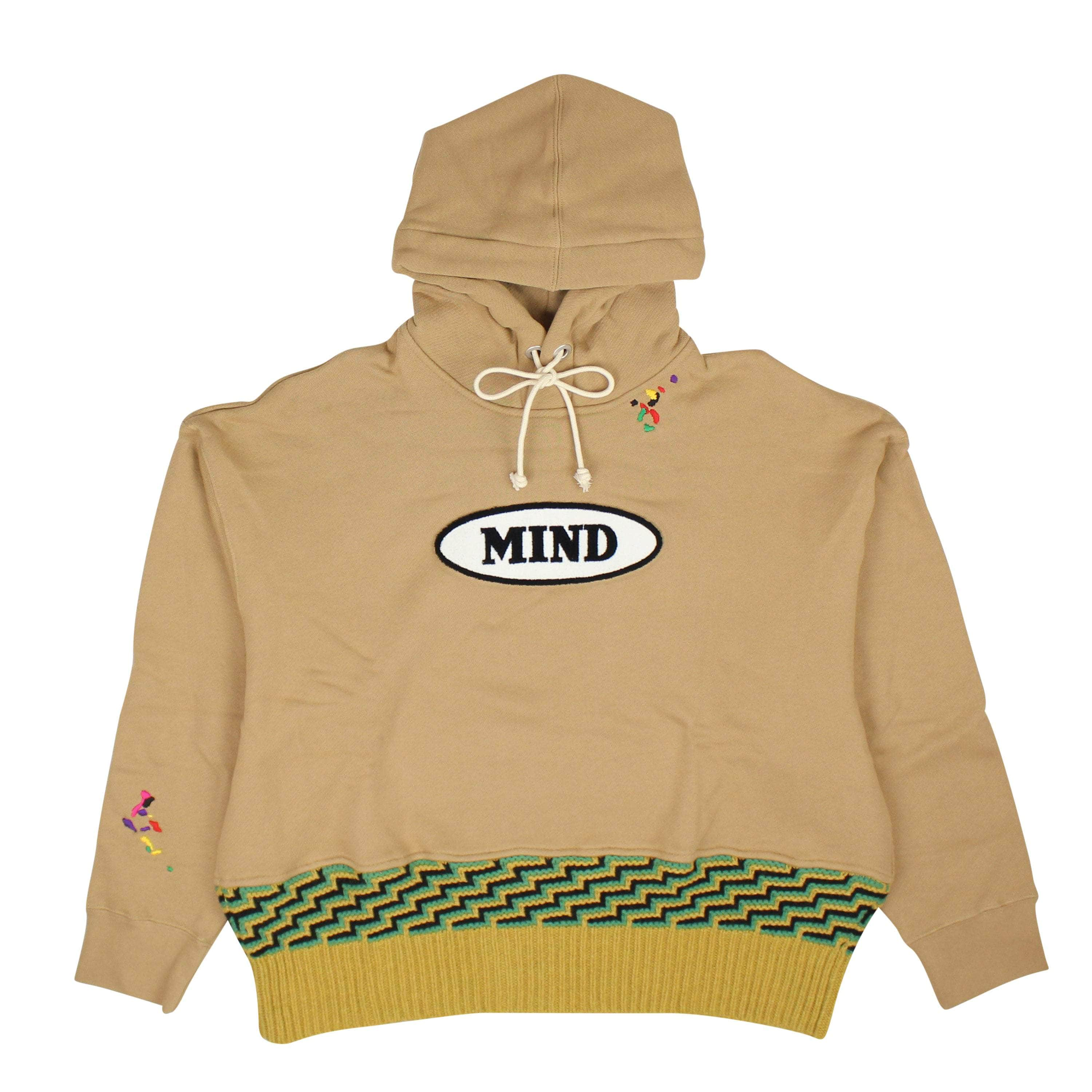 Palm Angels PLM-XHDS-0049/M NWT PALM ANGELS Tan Mind Graphic Cotton Hoodie Size M $1050 PLM-XHDS-0049/M