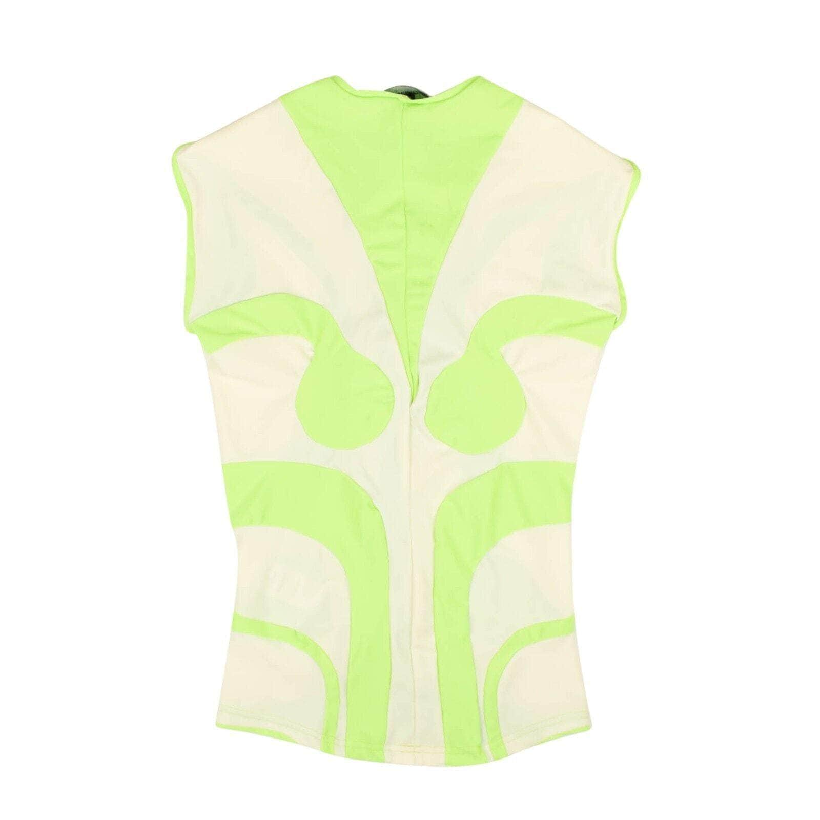 PAULA CANOVAS DEL VAS 250-500, channelenable-all, chicmi, couponcollection, gender-womens, main-clothing, MixedApparel, paula-canovas-del-vas, size-s, womens-blouses S Green Lycra Sleeveless Top 95-PCV-1004/S 95-PCV-1004/S