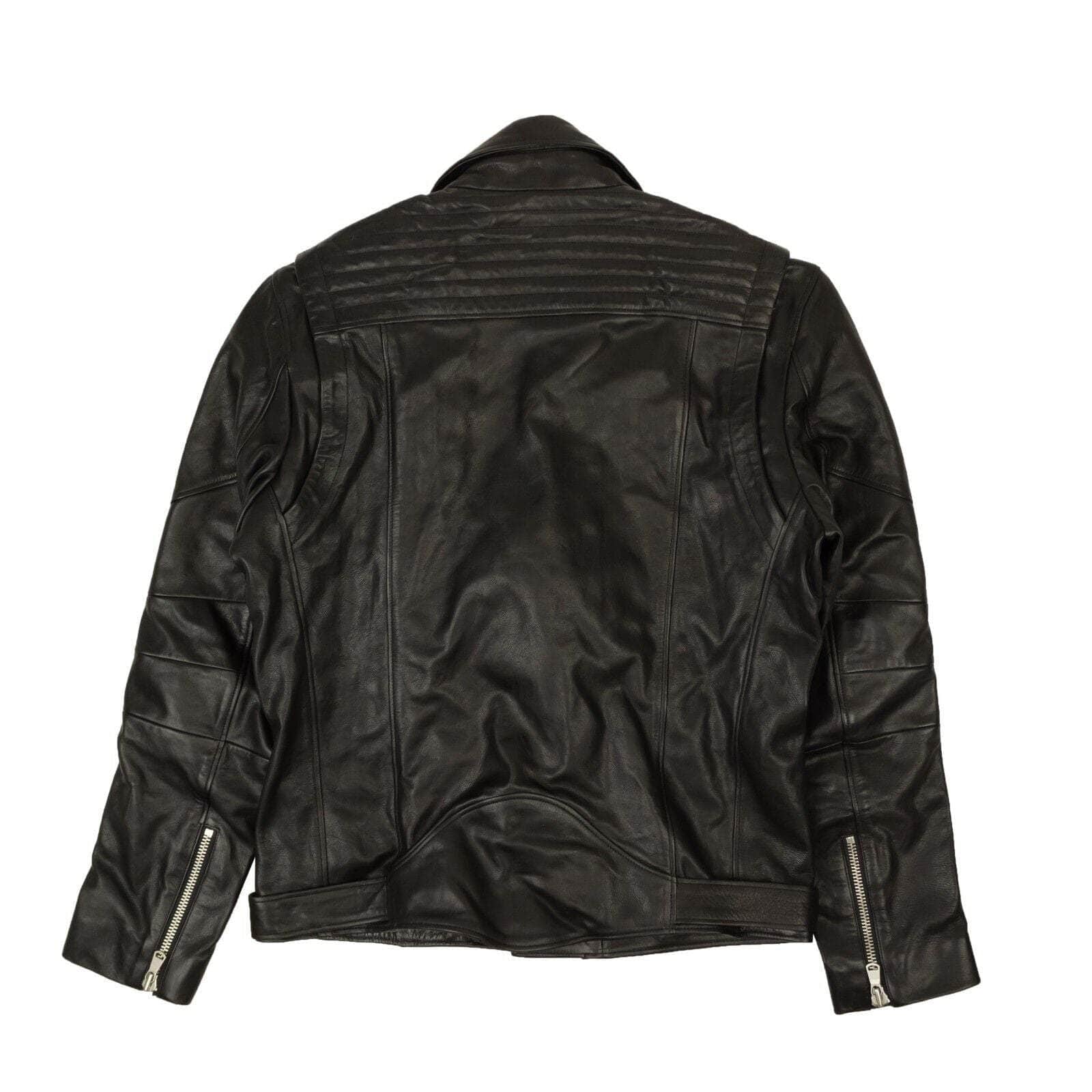 Pierre Balmain 2000-5000, channelenable-all, chicmi, couponcollection, gender-mens, main-clothing, mens-shoes, pierre-balmain, size-52 52 Black 905 Leather Jacket 80ST-PB-1/52 80ST-PB-1/52