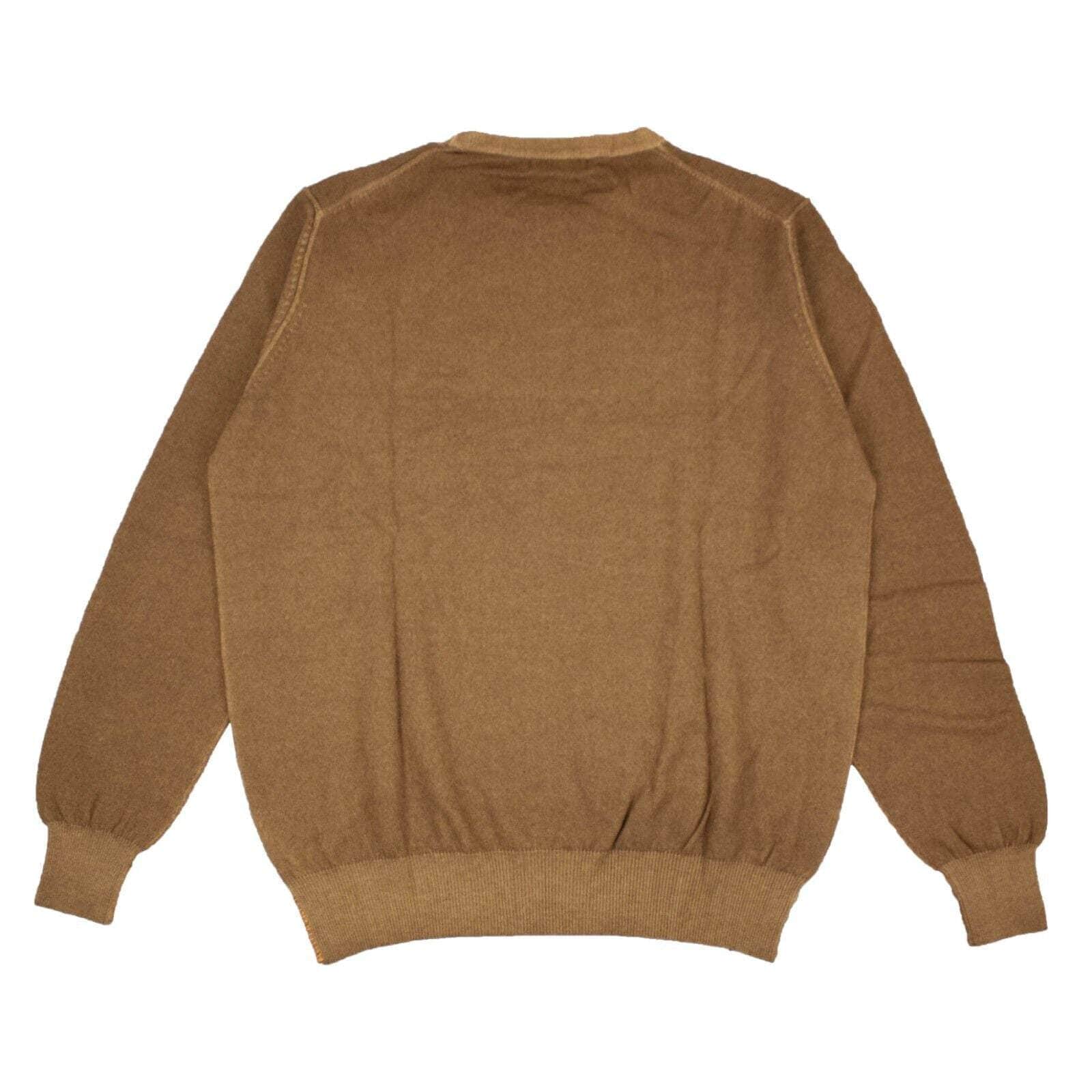 President's channelenable-all, chicmi, couponcollection, gender-mens, main-clothing, mens-cashmere-sweaters, mens-shoes, presidents, size-l, size-xl, size-xxl, under-250 Camel Brown Wool And Cashmere Crewneck Sweater