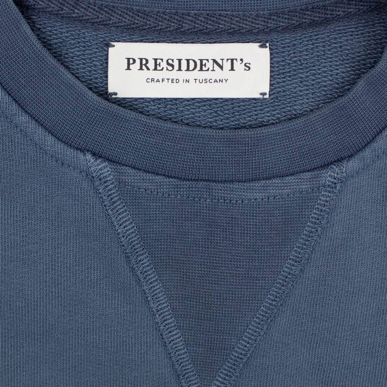 President's channelenable-all, chicmi, couponcollection, gender-mens, main-clothing, mens-crewnecks, mens-shoes, MixedApparel, presidents, size-m, size-s, size-xxl, under-250 Blue Organic Pullover Crewneck Sweater