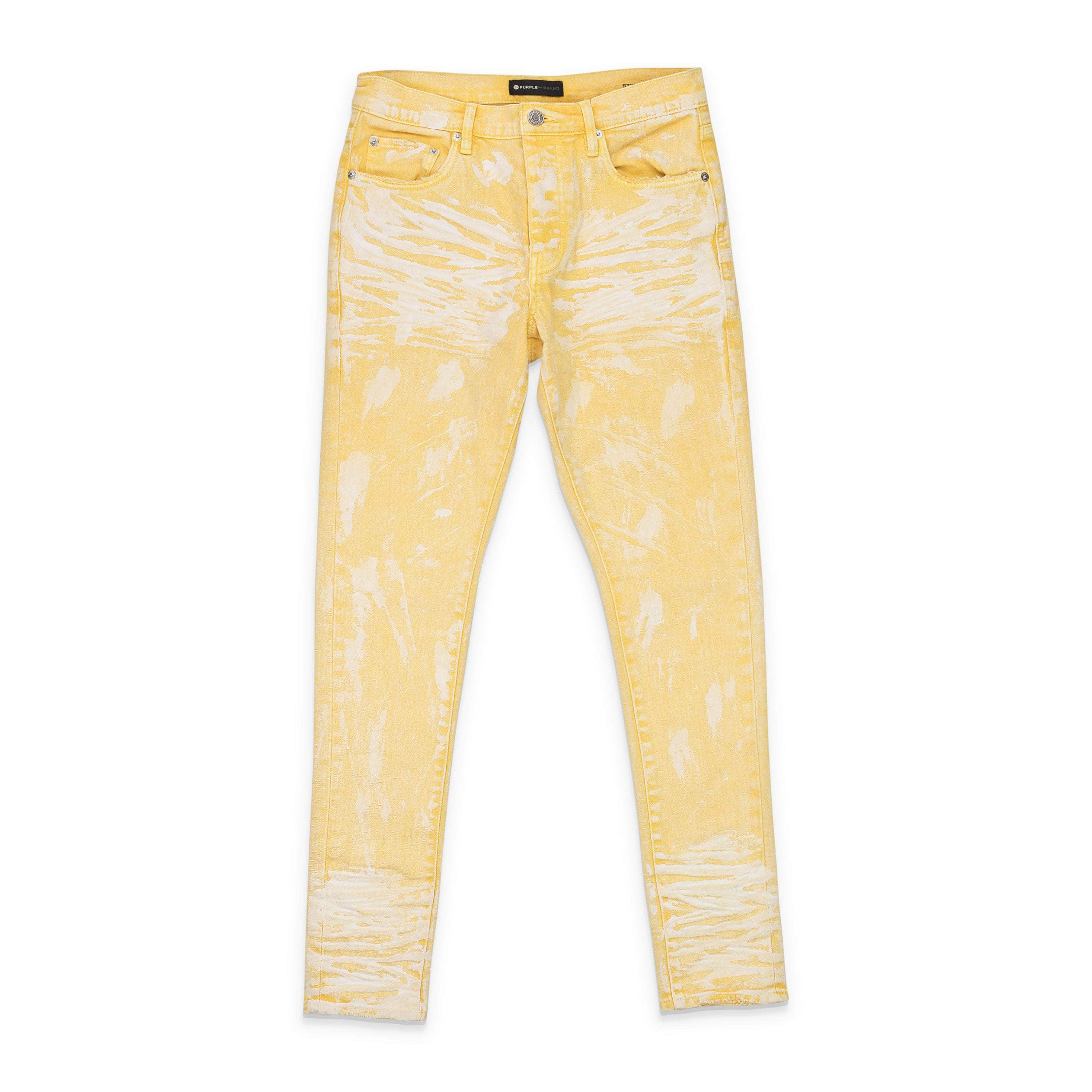 Purple Brand PRP-XJNS-0344/31 NWT PURPLE BRAND BRIGHT YELLOW HARD WAX JEANS SIZE 31 $275 PRP-XJNS-0344/31