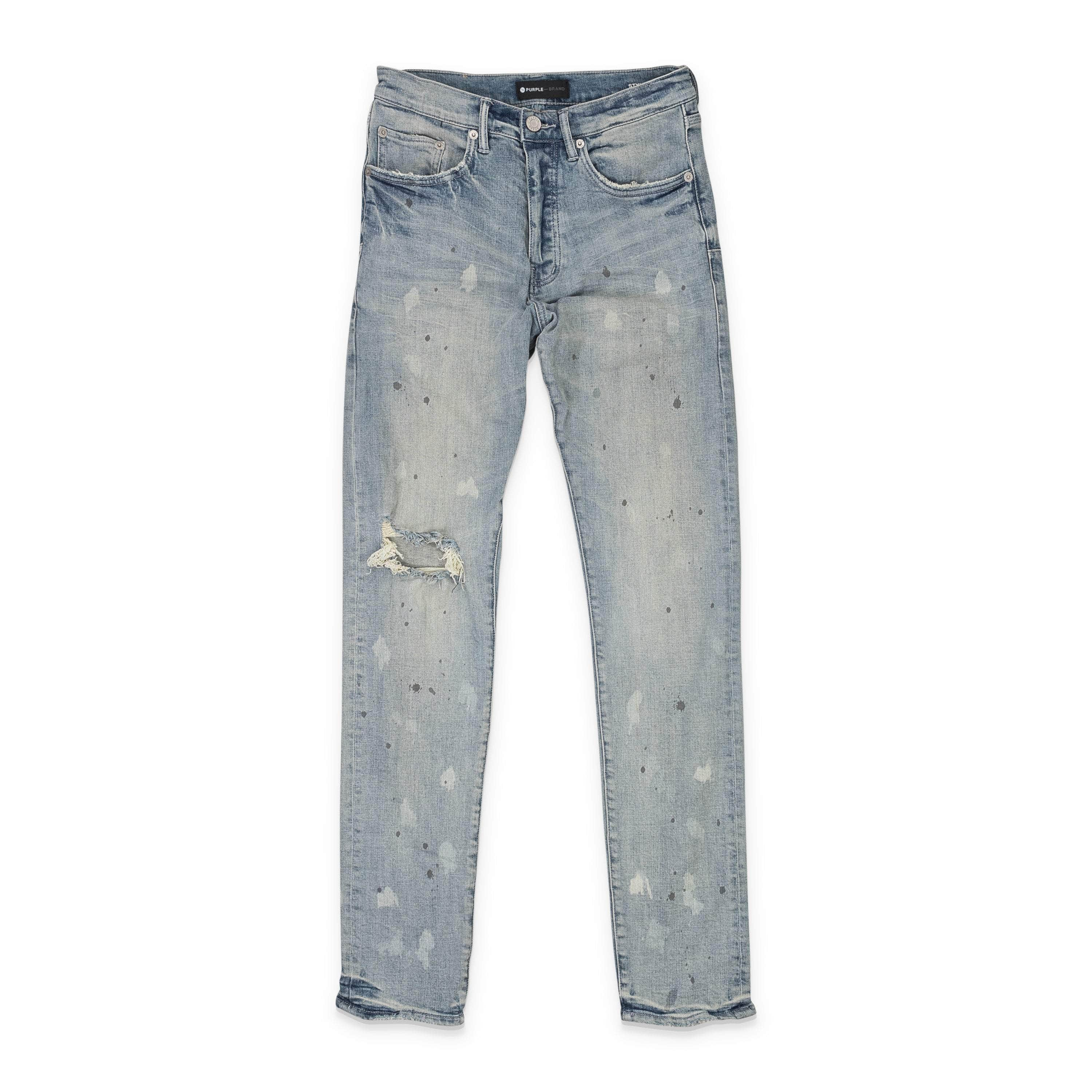 Purple Brand PRP-XJNS-0367/33 NWT PURPLE BRAND LIGHT INDIGO ACID BLEACH JEANS SIZE 33 $320 PRP-XJNS-0367/33