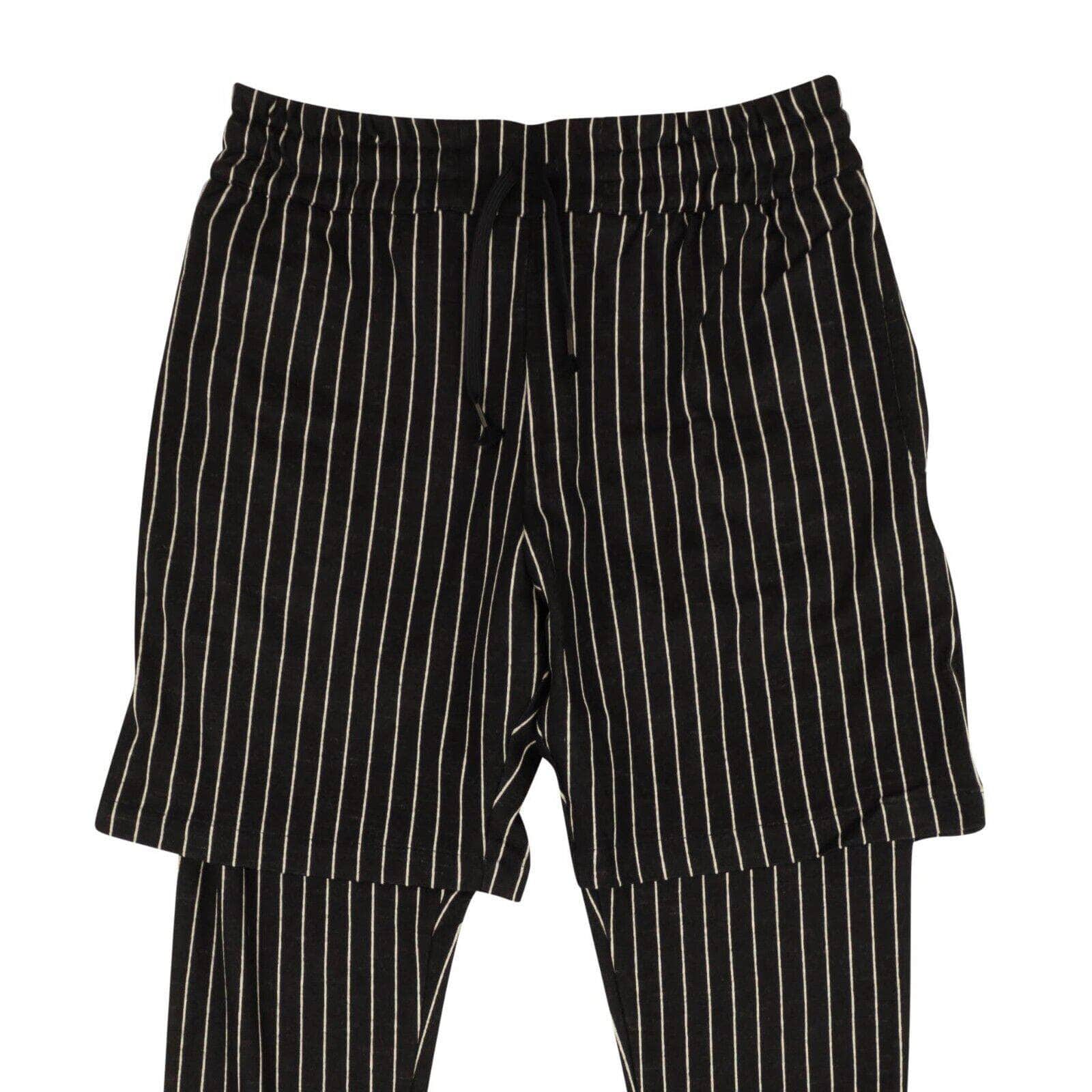 PYER MOSS 500-750, channelenable-all, chicmi, couponcollection, gender-mens, main-clothing, mens-casual-pants, mens-shoes, pyer-moss, size-l, size-m, size-s, size-xl, size-xs, size-xxl Black White Pinstripe Pants