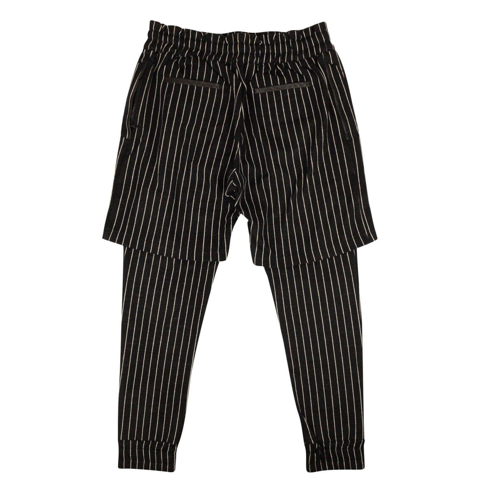 PYER MOSS 500-750, channelenable-all, chicmi, couponcollection, gender-mens, main-clothing, mens-casual-pants, mens-shoes, pyer-moss, size-l, size-m, size-s, size-xl, size-xs, size-xxl Black White Pinstripe Pants