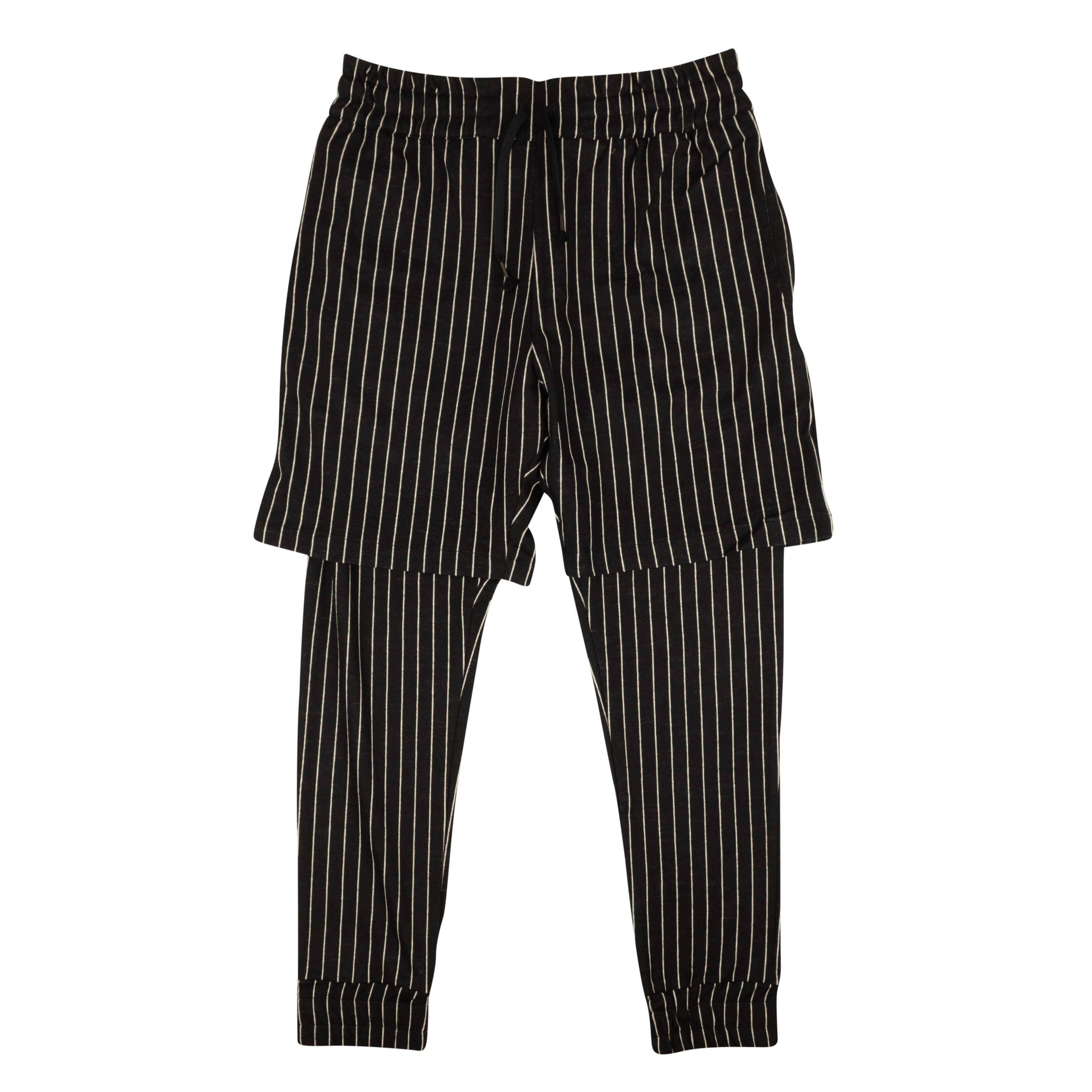 PYER MOSS 87AB-PM-1012/M NWT PYER MOSS Black White Pinstripe Pants Size M $1145 87AB-PM-1012/M