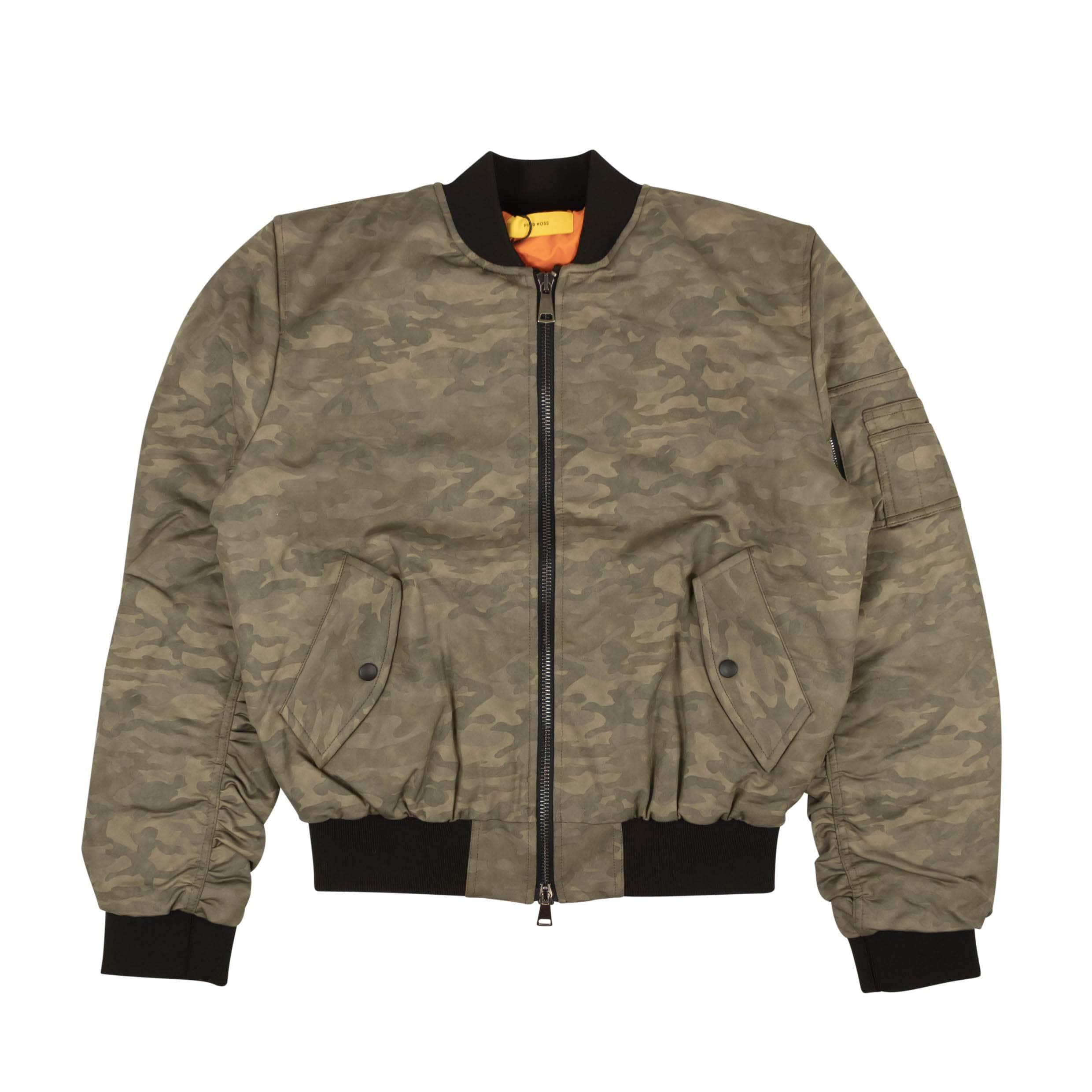 PYER MOSS 95-PYM-0002/XS NWT PYER MOSS Green Camo Bomber Jacket Size XS $1515 95-PYM-0002/XS