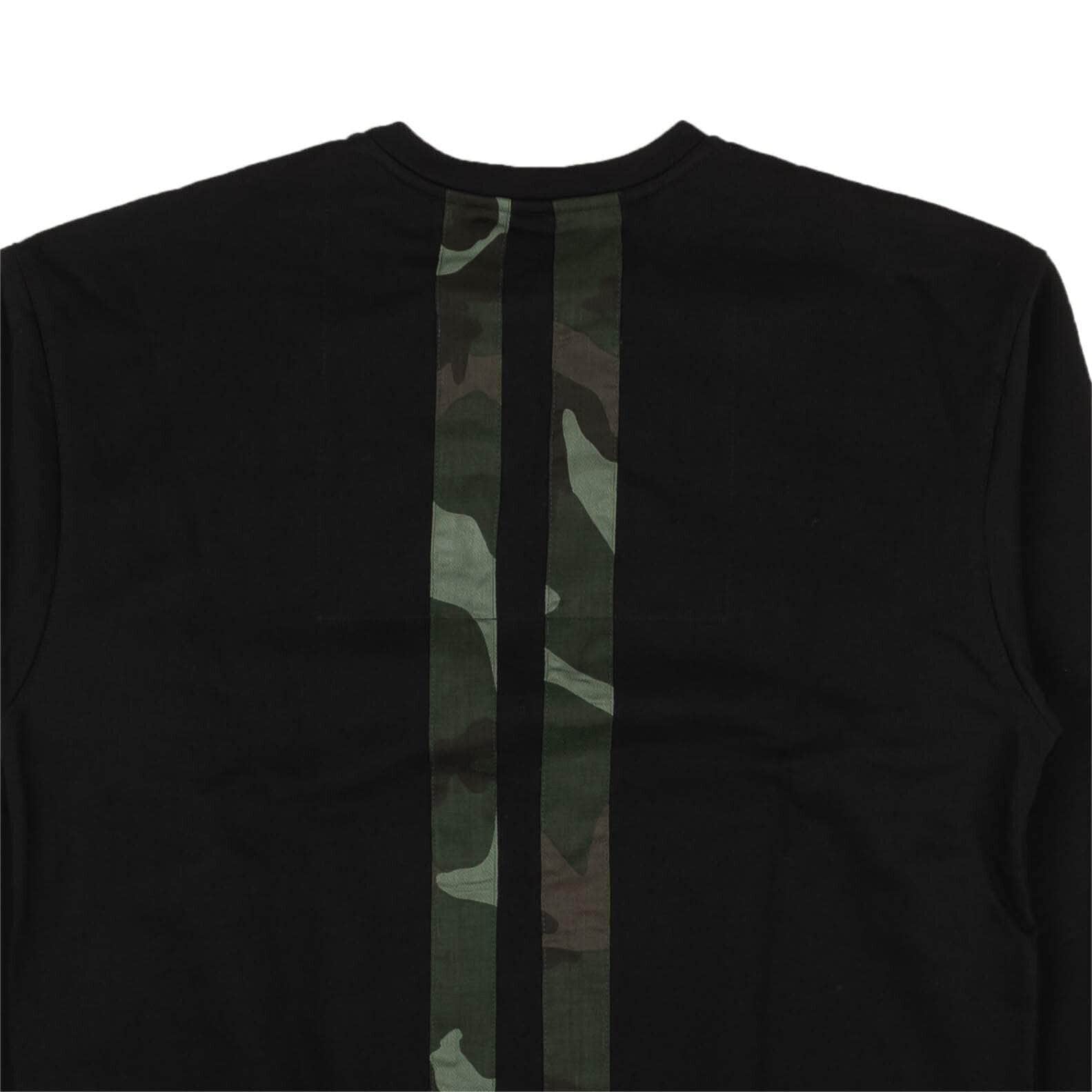PYER MOSS channelenable-all, chicmi, couponcollection, gender-mens, main-clothing, shop375 Black And Green Camo Stripes Crewneck Sweatshirt