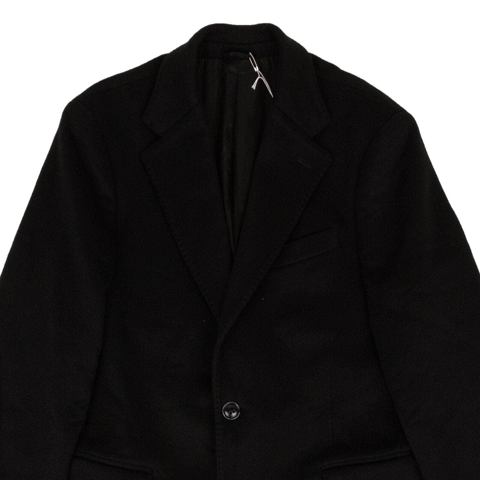 Raf Simons 2000-5000, channelenable-all, chicmi, couponcollection, gender-mens, gsync, main-clothing, mens-shoes, mens-wool-coats, size-52 52 / RFS-XOTW-0001/52 Black Wool Senior Coat RFS-XOTW-0001/52 RFS-XOTW-0001/52