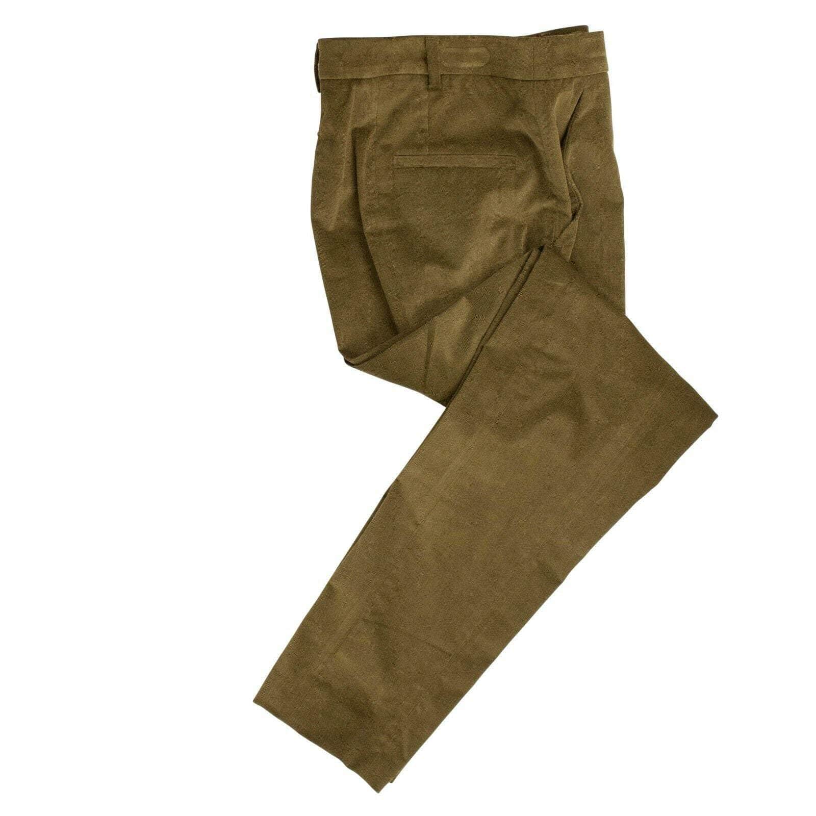 RED VALENTINO size-40, under-250 40 Olive Green Corduroy Tailored Pants 67V-510/40 67V-510/40