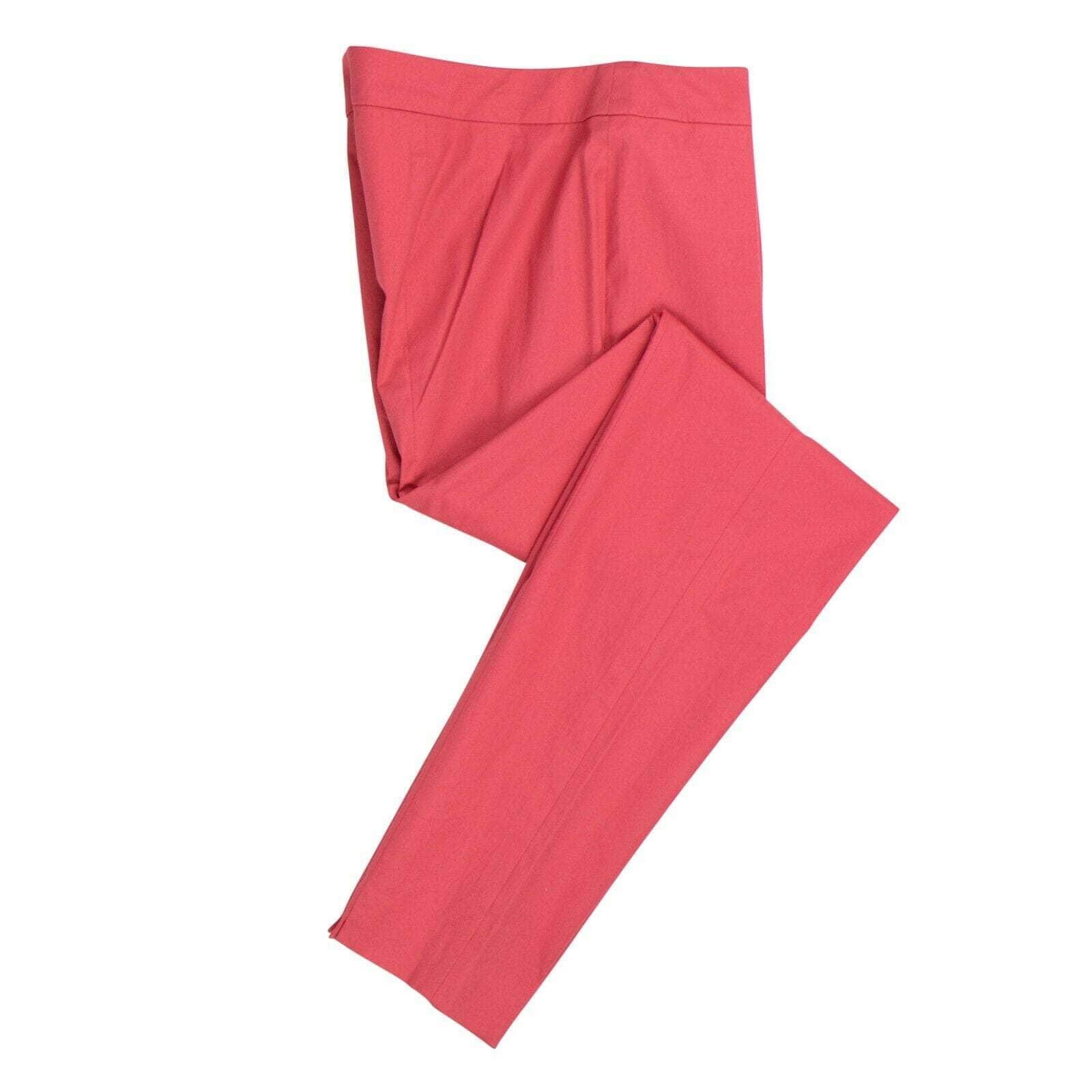 RED VALENTINO size-42, under-250 42 Fuschia Pink Cotton Long Pants 67V-506/42 67V-506/42