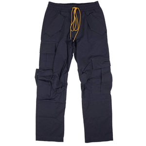 Rhude 500-750, channelenable-all, chicmi, couponcollection, gender-mens, main-clothing, mens-cargo-pants, mens-shoes, rhude, size-l, size-m, size-s, size-xl, size-xs, size-xxl Navy And Creme Polyester Gabardine Cargo Pants