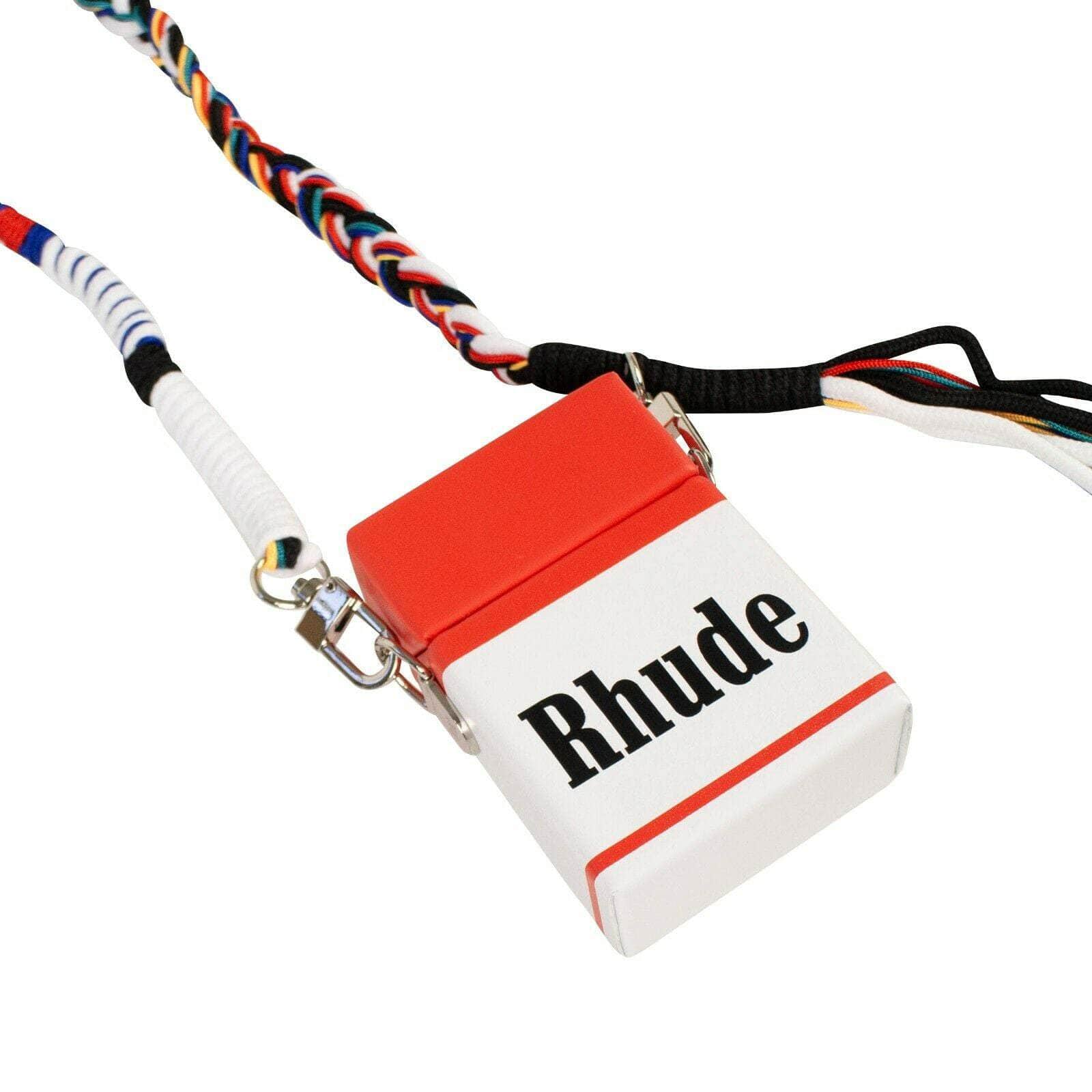 Rhude 500-750, channelenable-all, chicmi, couponcollection, gender-mens, main-handbags, mens-messenger-bags, mens-shoes, rhude, size-os OS Red And White Small Cigarette Box Crossbody Bag 95-RHD-3011/OS 95-RHD-3011/OS