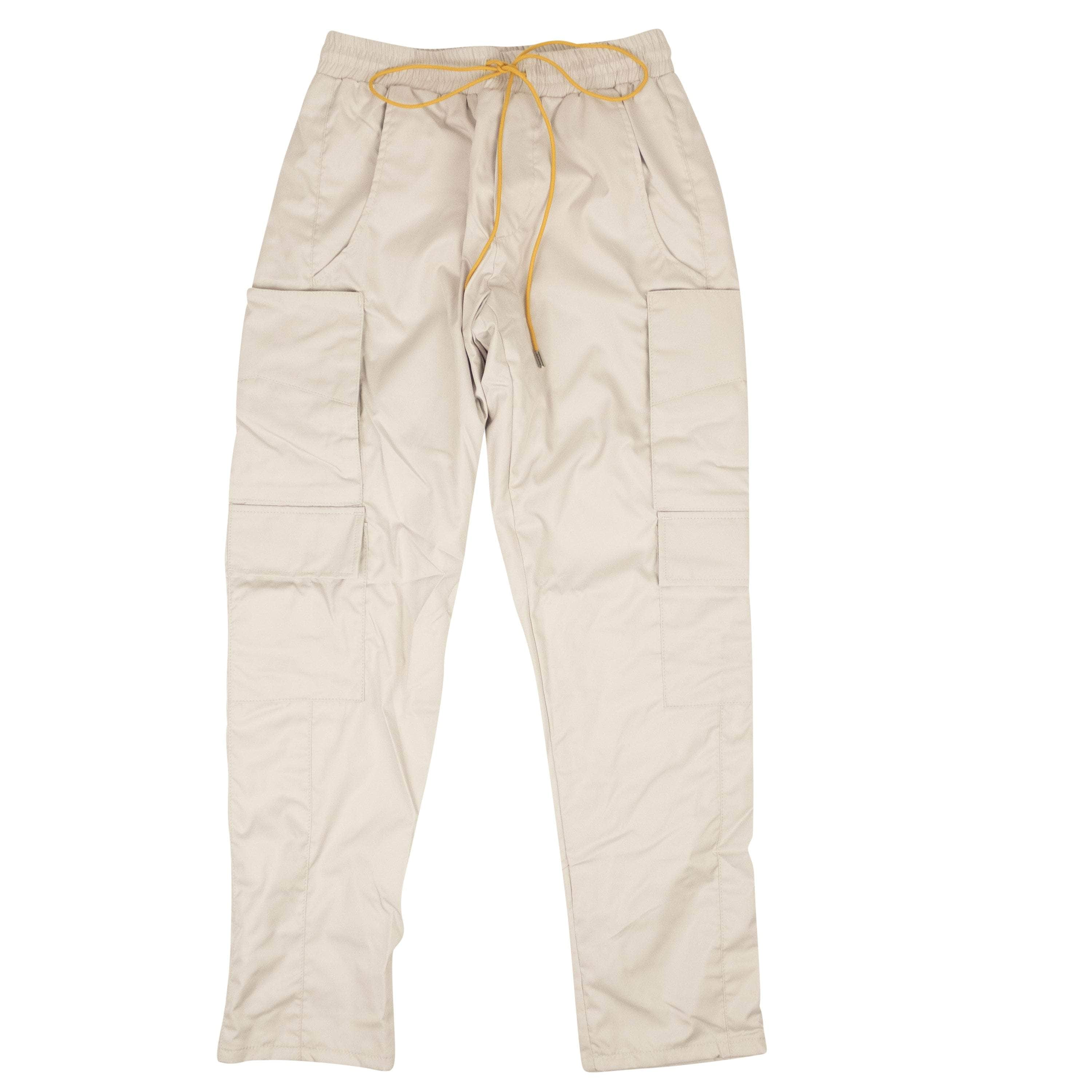 Rhude RHD-XBTM-0053/M NWT RHUDE Creme Rhose Polyester Relax Fit Cargo Pants Size M $810 RHD-XBTM-0053/M