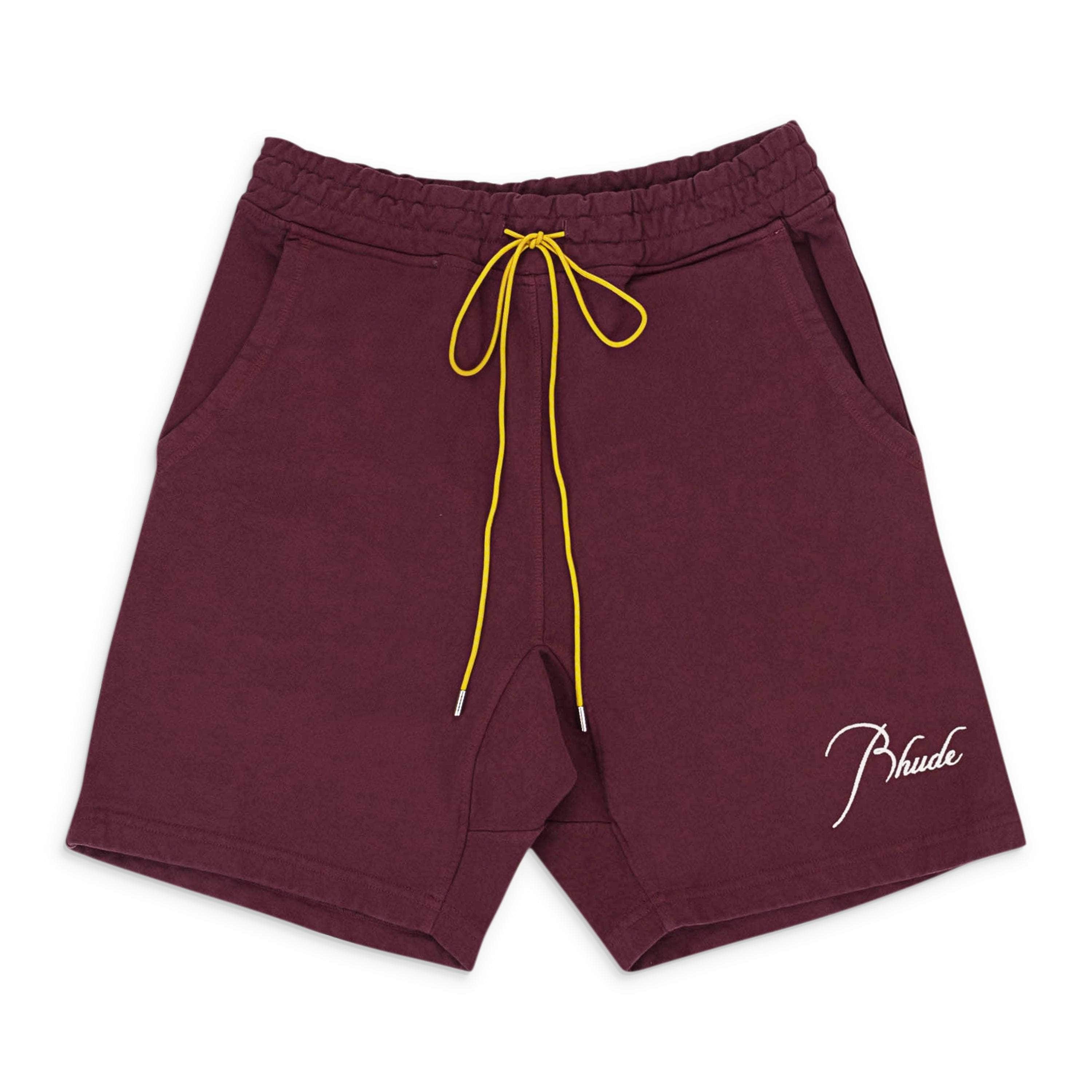 Rhude RHD-XBTM-0098/M NWT RHUDE TERRY MAROON SHORTS SIZE M $400 RHD-XBTM-0098/M