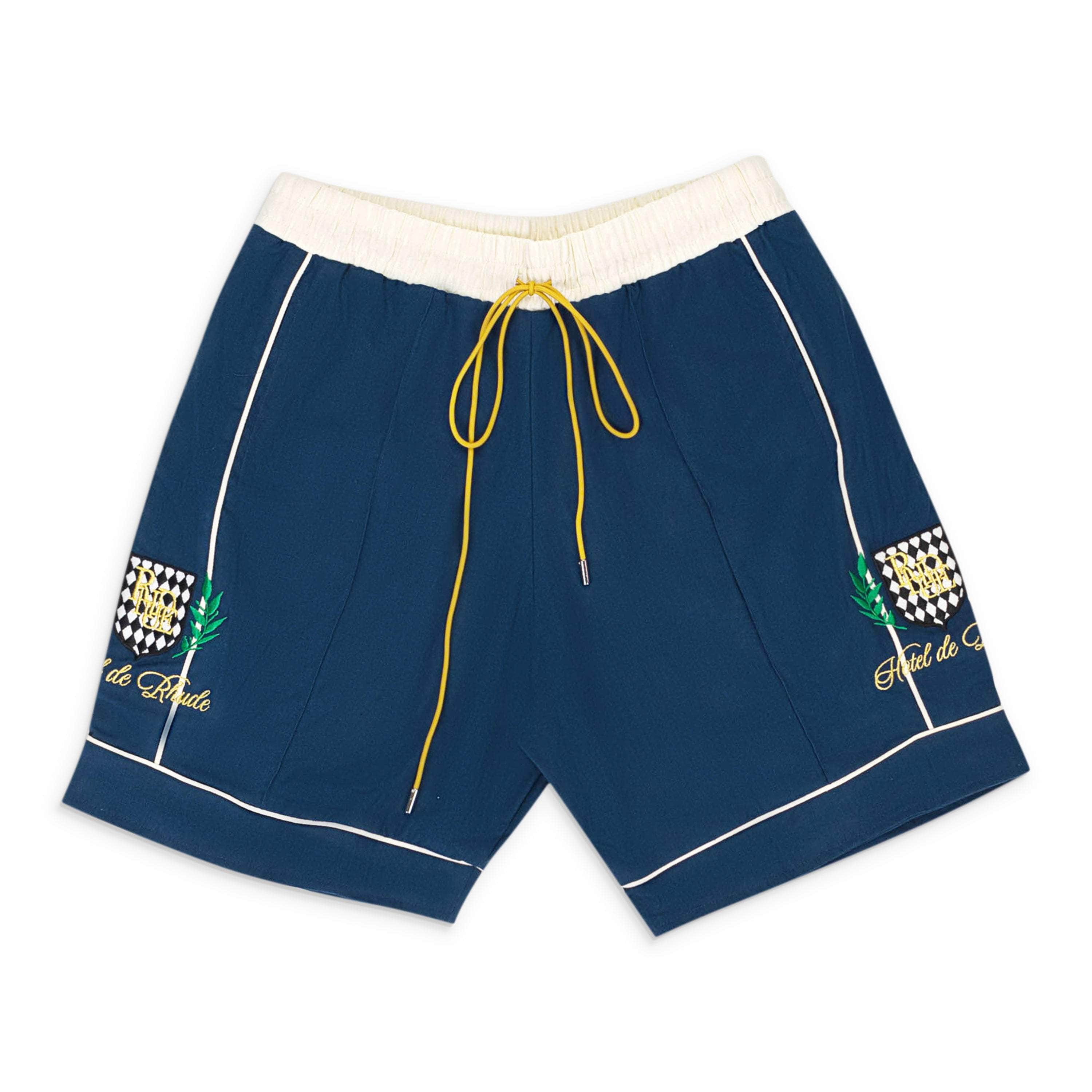 Rhude RHD-XBTM-0109/XS NWT RHUDE PJ NAVY/CREAM SHORTS SIZE XS $535 RHD-XBTM-0109/XS