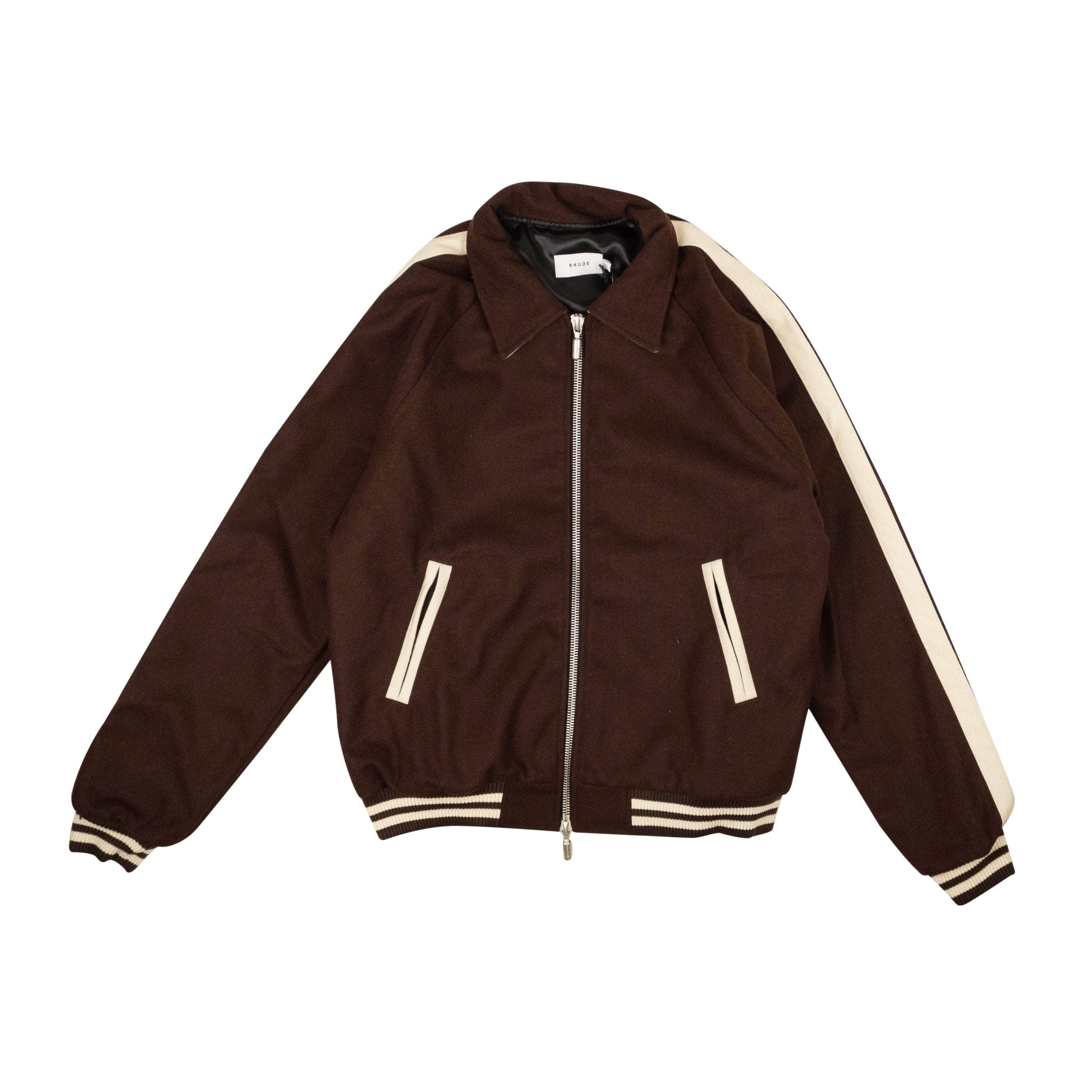 Rhude RHD-XOTW-0011/S NWT Rhude BROWN RHUDE BOYS SIGNATURE BOMBER Size S $1695 RHD-XOTW-0011/S