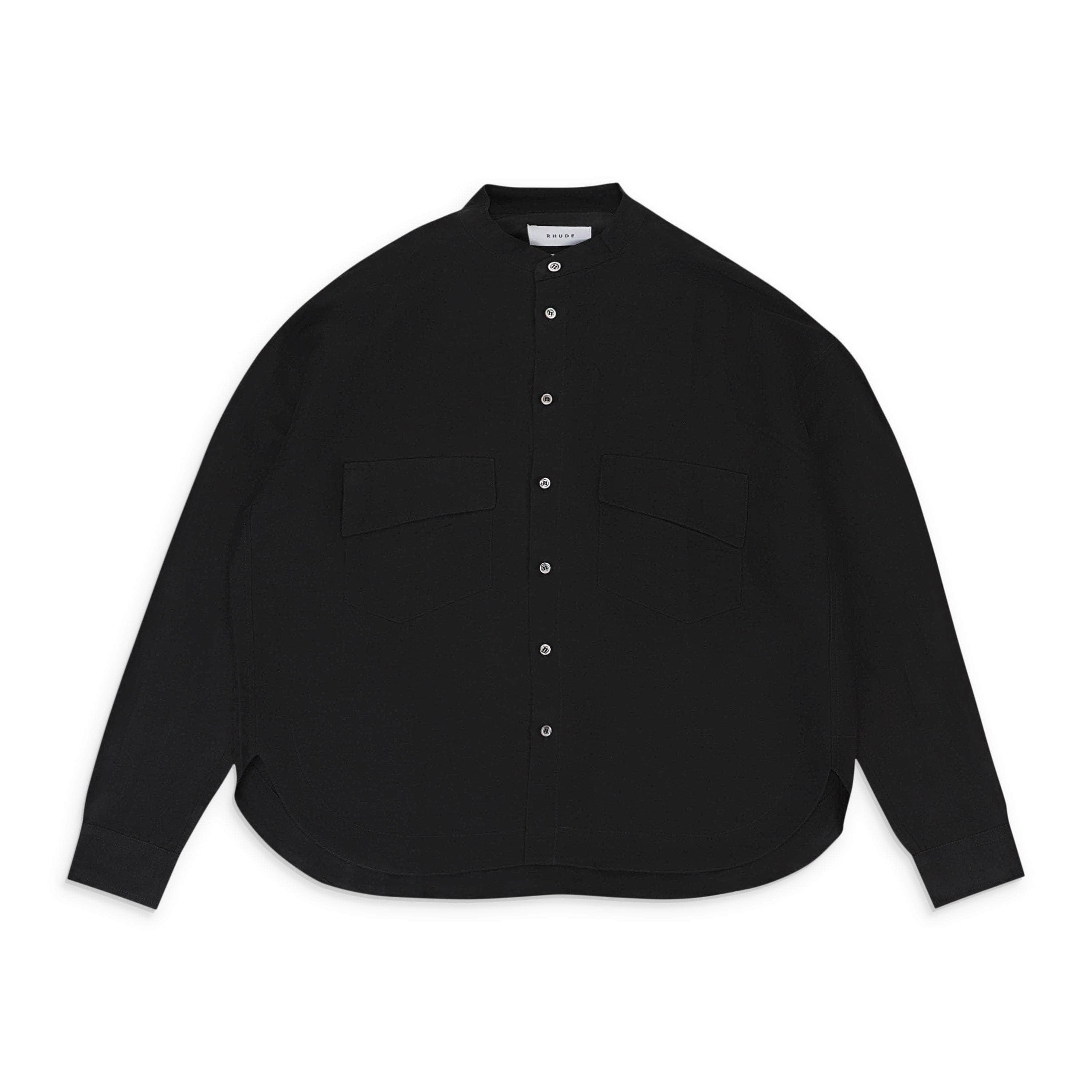 Rhude RHD-XTPS-0069/L NWT RHUDE MALTA BLACK BUTTON-UP SHIRT SIZE L $630 RHD-XTPS-0069/L