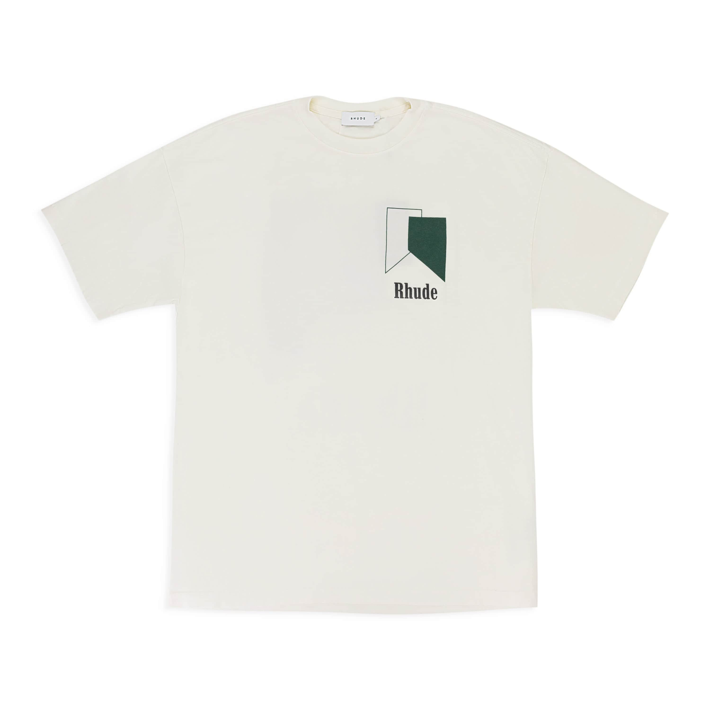 Rhude RHD-XTSH-0087/XL NWT RHUDE TRACK LOGO TEE CREAM T-SHIRT SIZE XL $225 RHD-XTSH-0087/XL