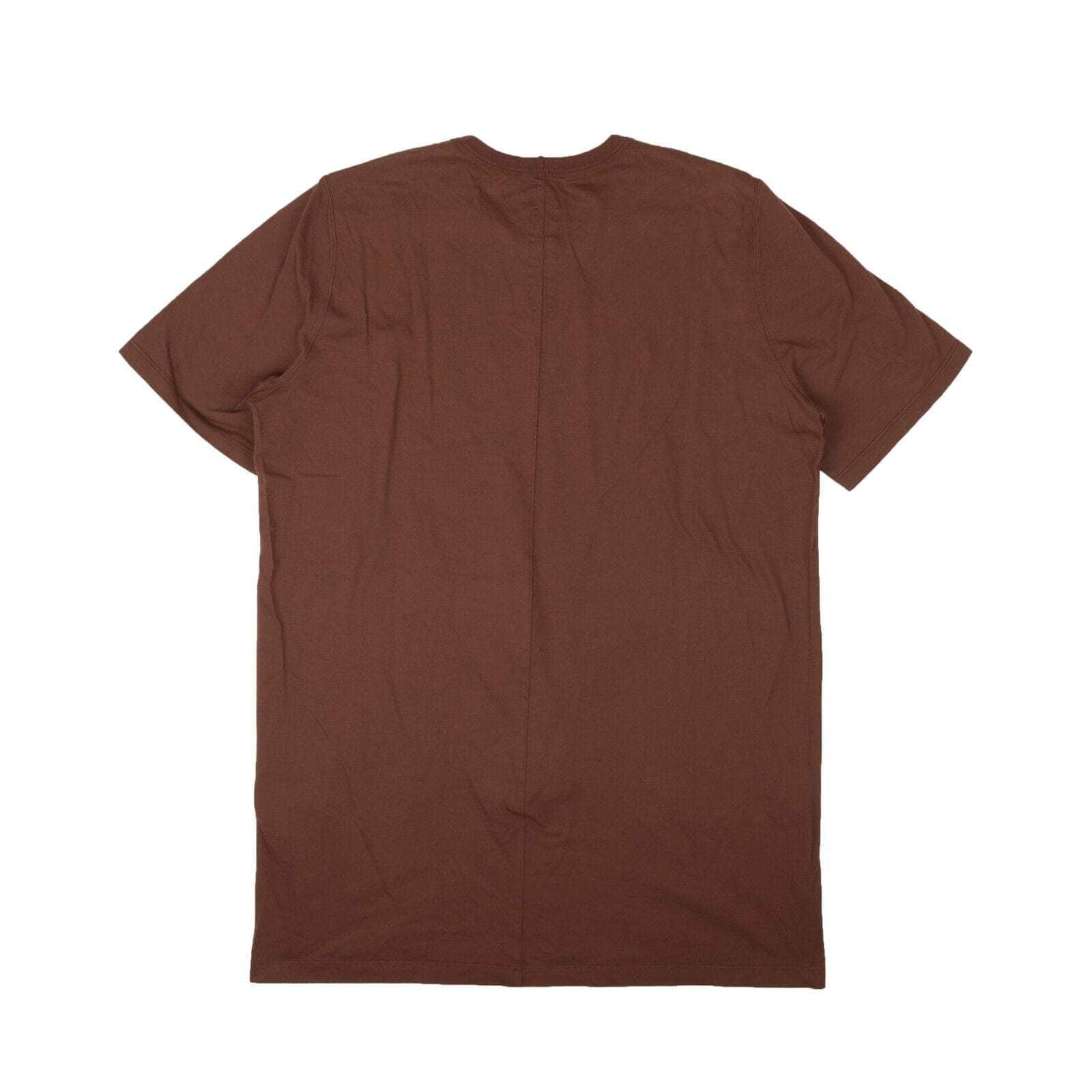 Rick Owens 250-500, channelenable-all, chicmi, couponcollection, gender-mens, main-clothing, mens-shoes, rick-owens, size-m, size-s, size-xl XL / RU21S6264_23 Throat Brown Cotton Level Short Sleeve T-Shirt ROW-XTSH-0024/XL ROW-XTSH-0024/XL