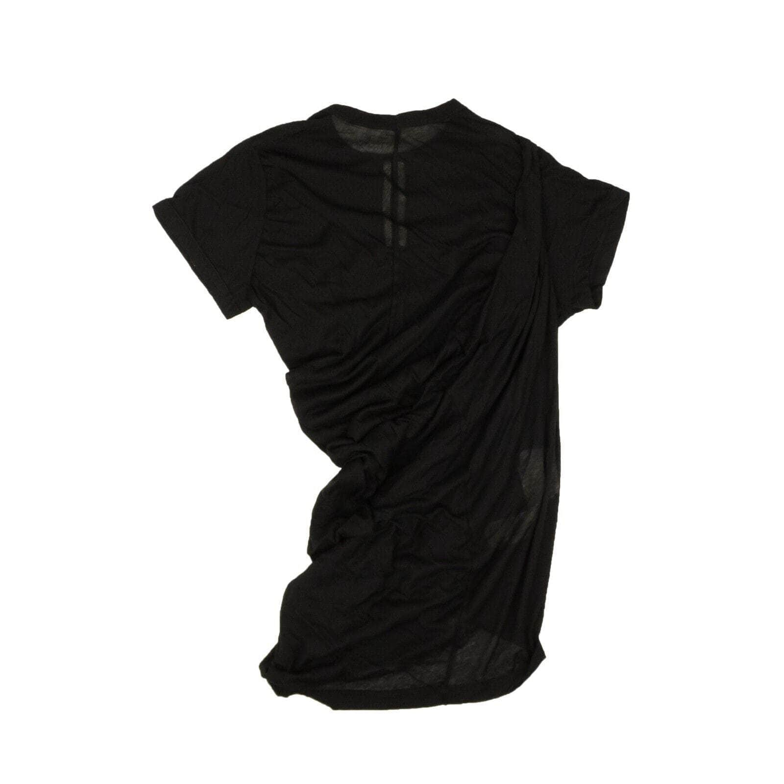 Rick Owens channelenable-all, chicmi, couponcollection, gender-womens, main-clothing, rick-owens, size-42, under-250 42 Black Cotton Anthem Short Sleeve T-Shirt 95-ROW-1027/42 95-ROW-1027/42