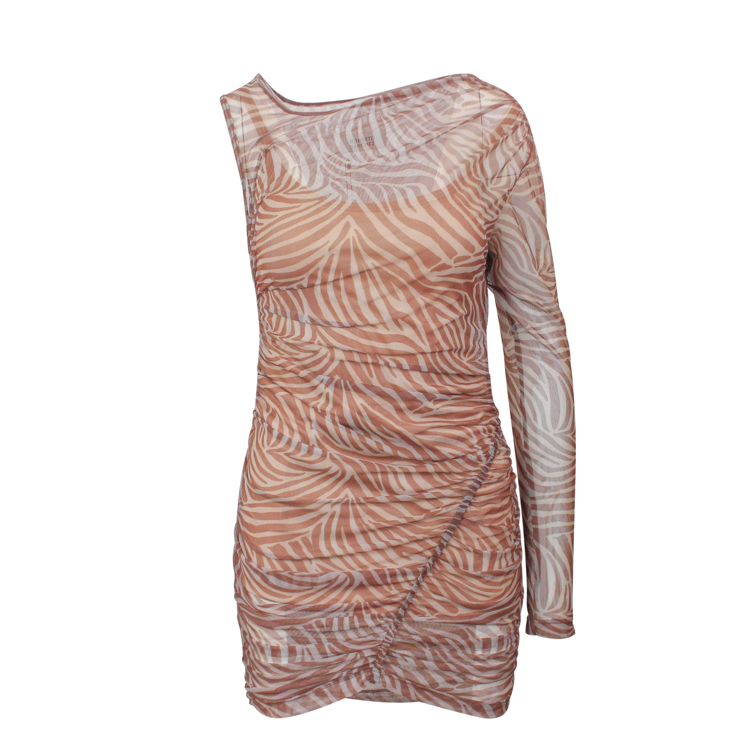 Roberto Sanchez 95-RSZ-0004/OS NWT ROBERTO SANCHEZ TIGER MALINCHE DRESS Size OS $295 95-RSZ-0004/OS