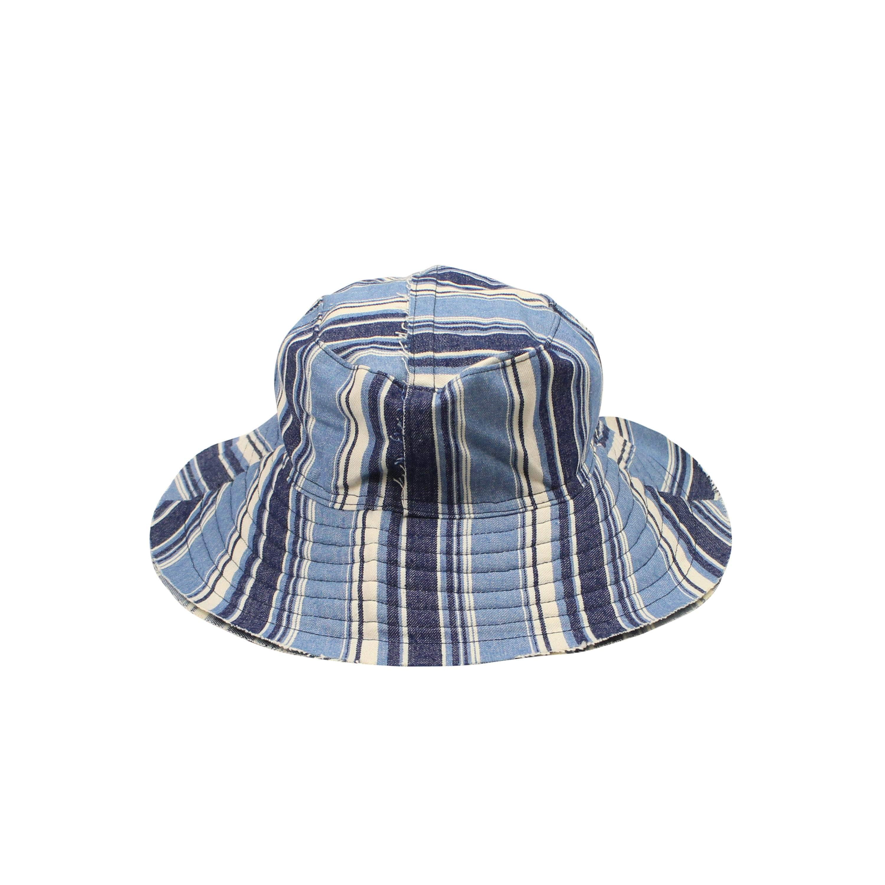 Roberto Sanchez 95-RSZ-3001/OS NWT ROBERTO SANCHEZ BLUE STRIPE BUCKET HAT Size OS $190 95-RSZ-3001/OS