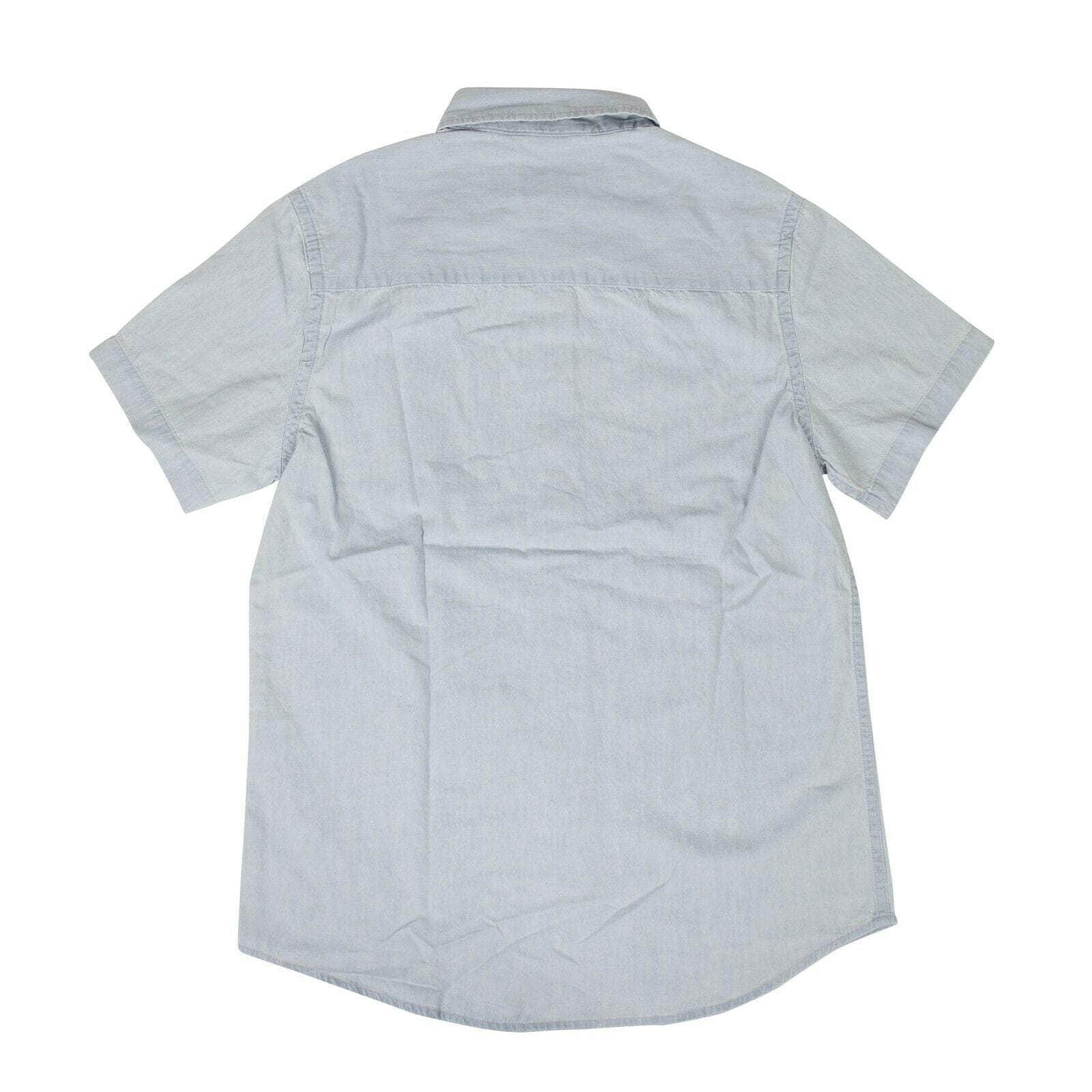 SATURDAYS NYC Men's Shirts Short Sleeve Shirt - Crosby Light Denim