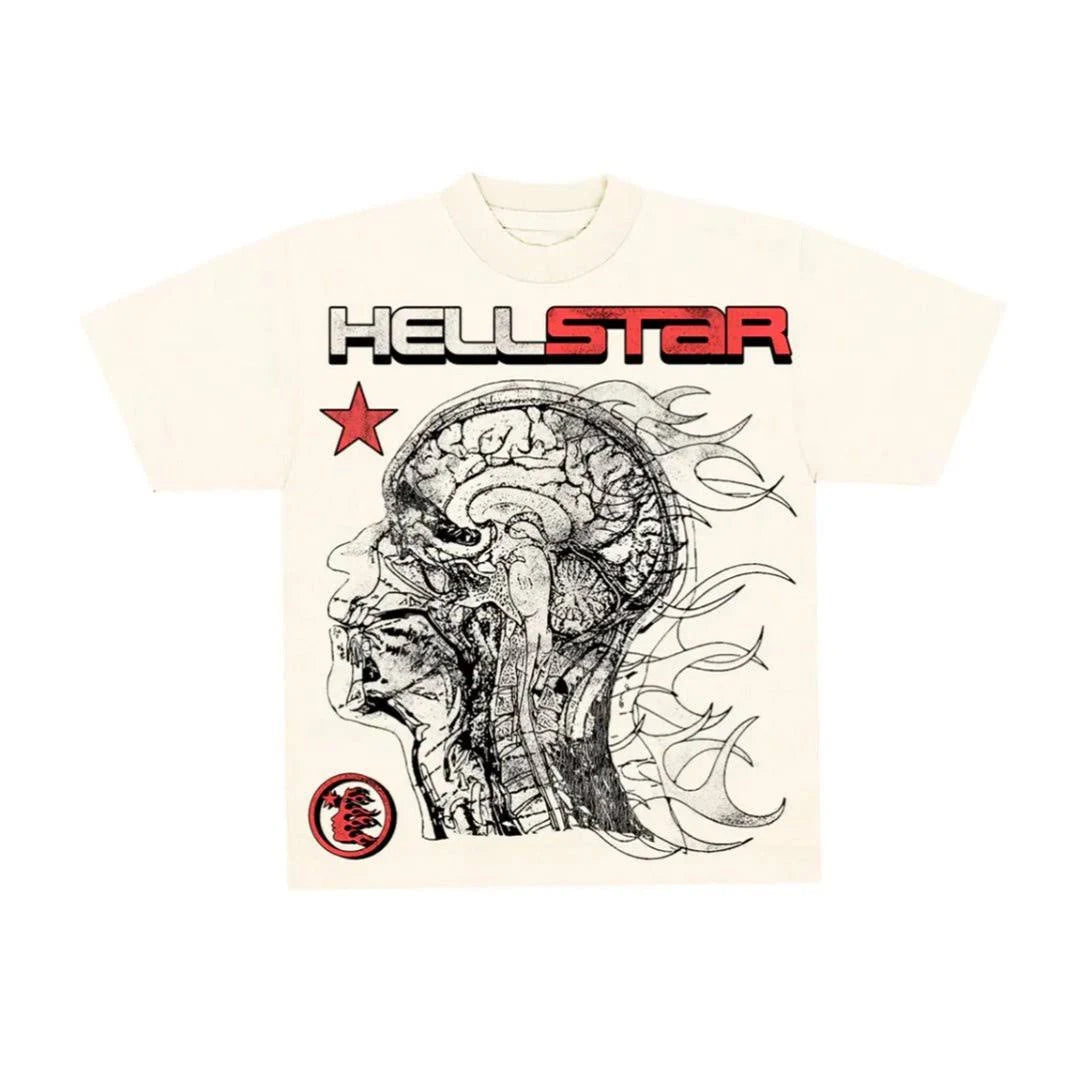 Hellstar 'Brain' White Tee