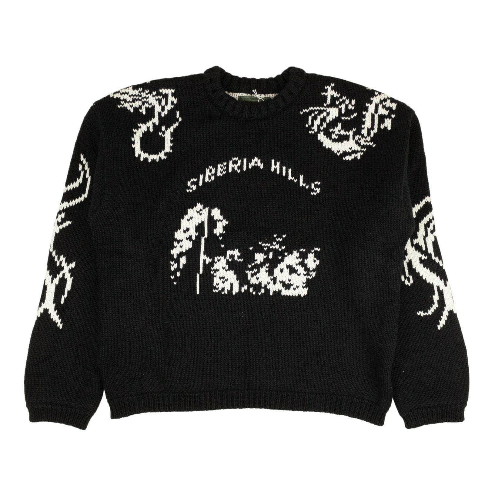 Siberia Hills 500-750, channelenable-all, chicmi, couponcollection, gender-mens, main-clothing, mens-pullover-sweaters, mens-shoes, size-l, size-m, size-xl Black Heavy Tribal Knit Sweater