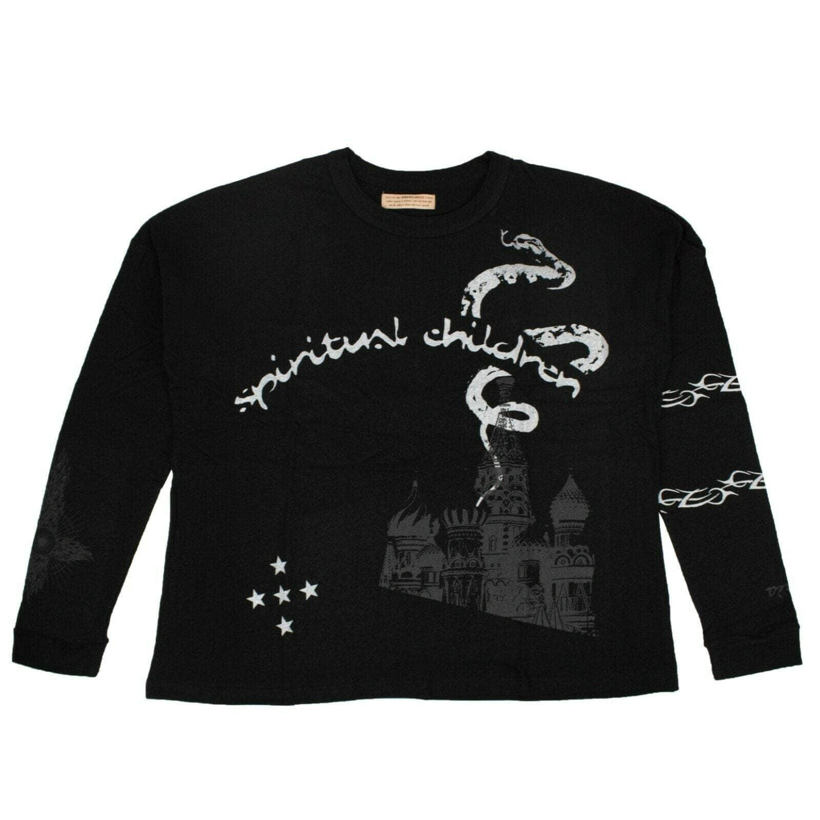 Siberia Hills 75LE-1812/S NWT SIBERIA HILLS Black Spiritual Children Long Sleeve T-Shirt Size S $200 75LE-1812/S