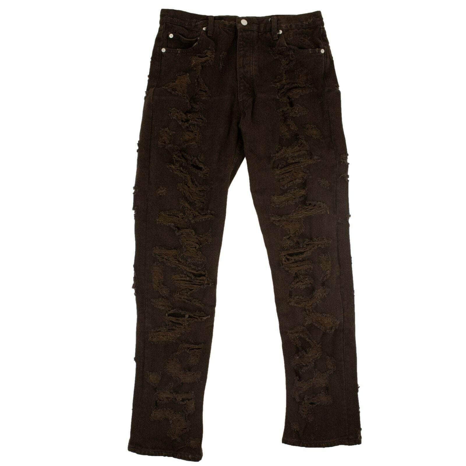 Siberia Hills 75LE-1820/26 NWT SIBERIA HILLS Brown Spiritual Jeans Pants Size 26 $480 75LE-1820/26