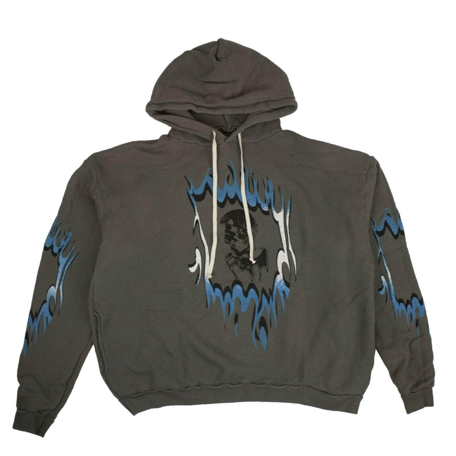 Siberia Hills 75LE-1823/M NWT SIBERIA HILLS Gray 'Peacehead' Hoodie Sweatshirt Size M $300 75LE-1823/M