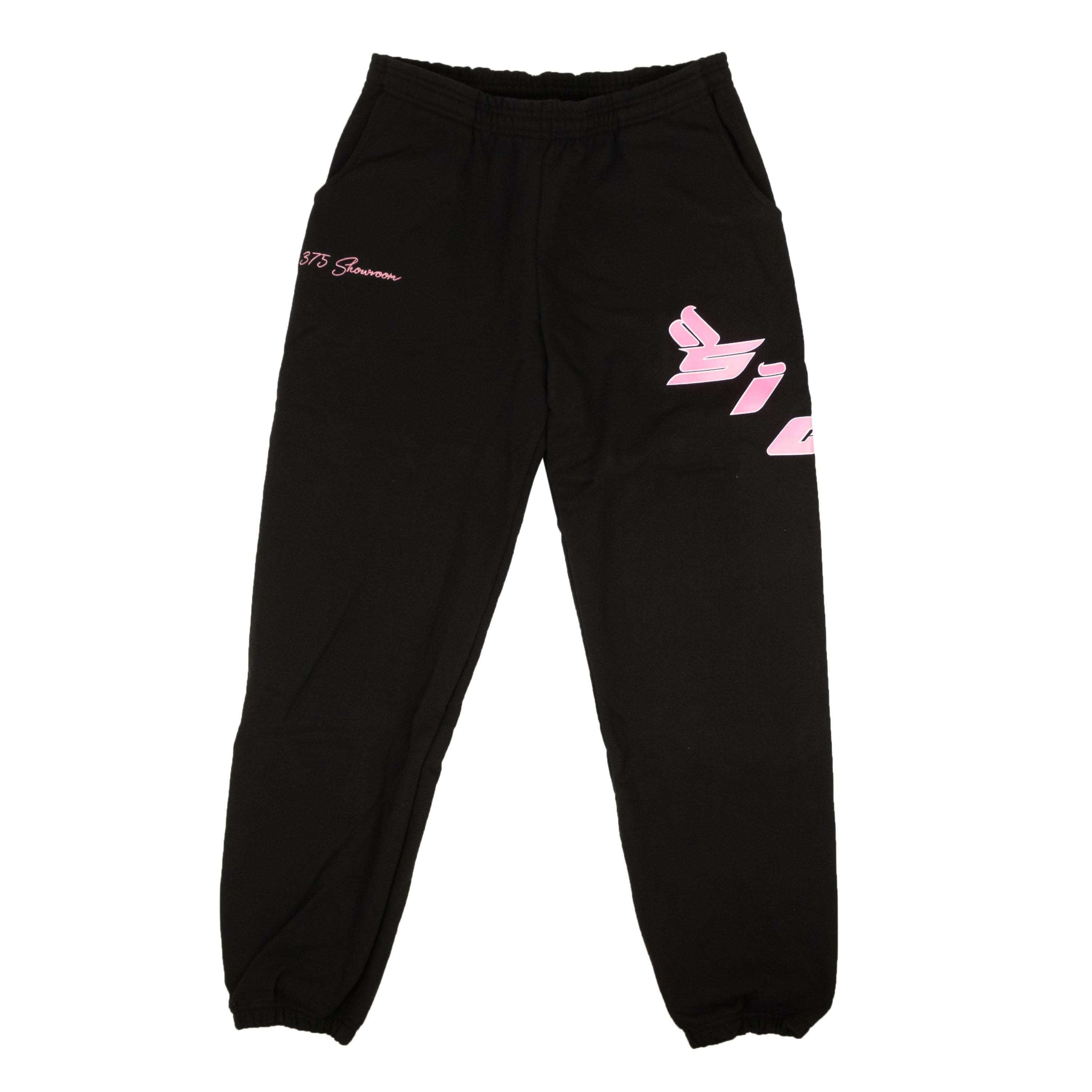 Sicko x 375 95-SKO-1019/XL NWT SICKO X 375 Black Cotton Purple Logo Print Sweatpants Size XL 95-SKO-1019/XL